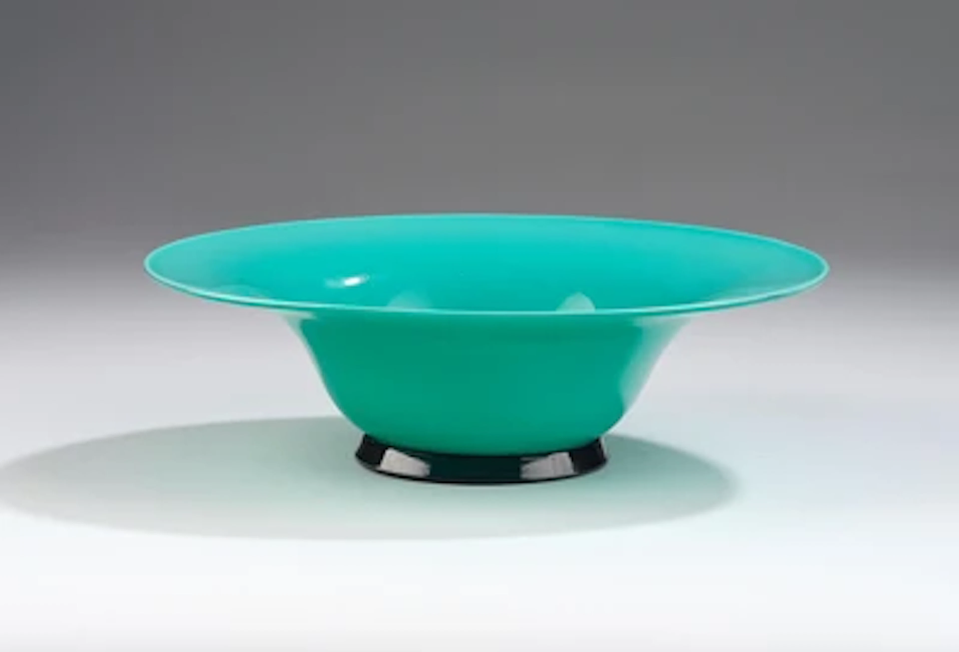 A bowl 'Turchese e Nero', designed by Tomaso Buzzi (1900-1981), c.