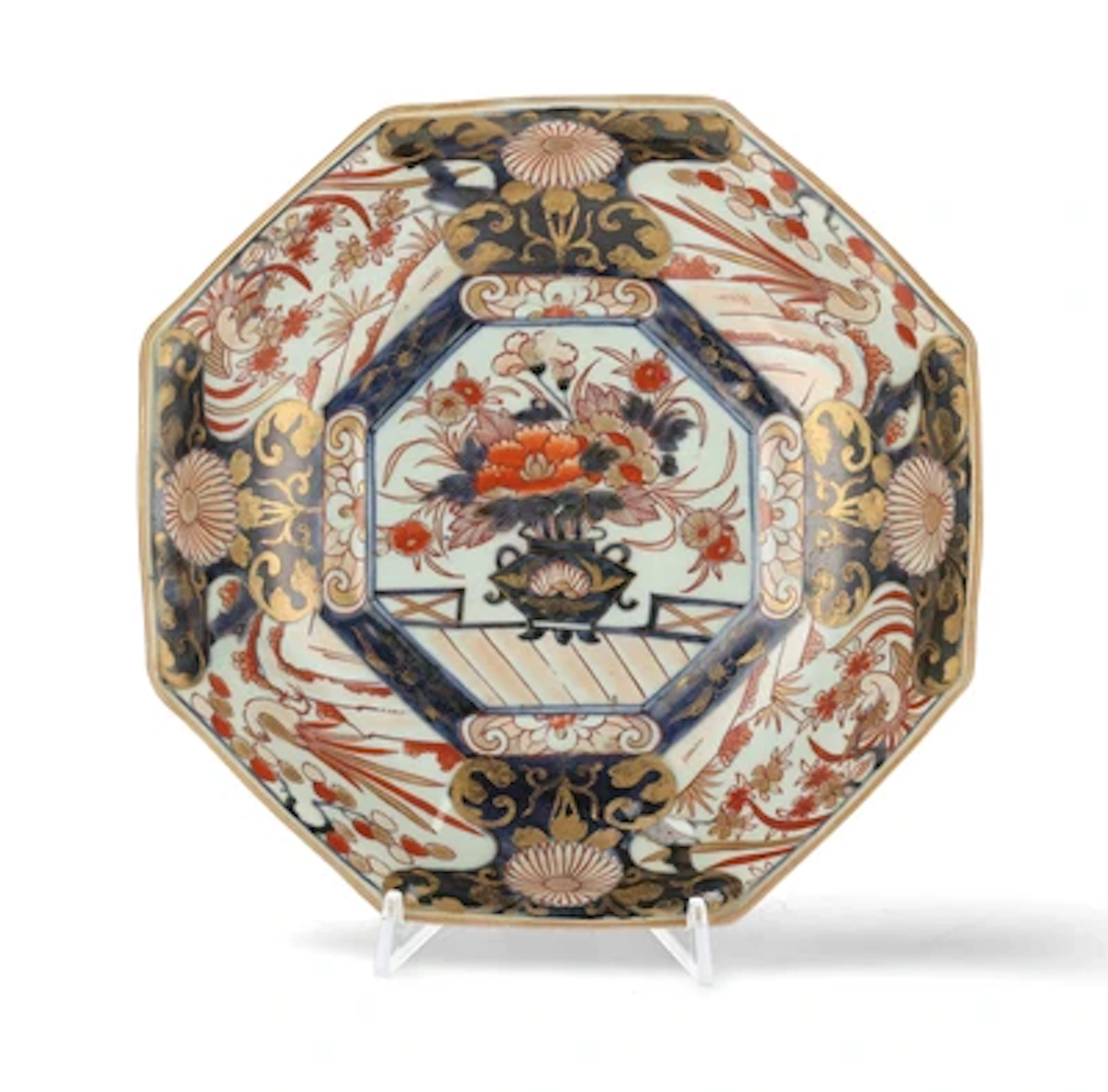 Achteckige Imari Schale, Japan, 18. Jh.