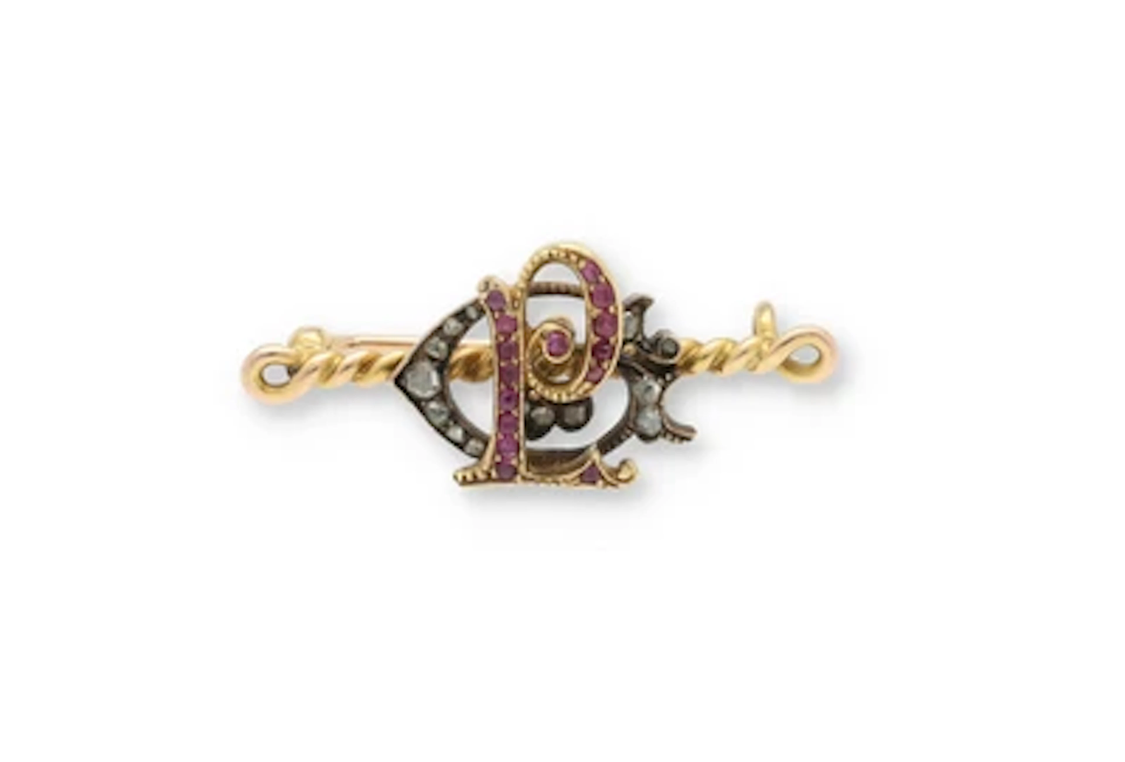 Diamant Rubinbrosche