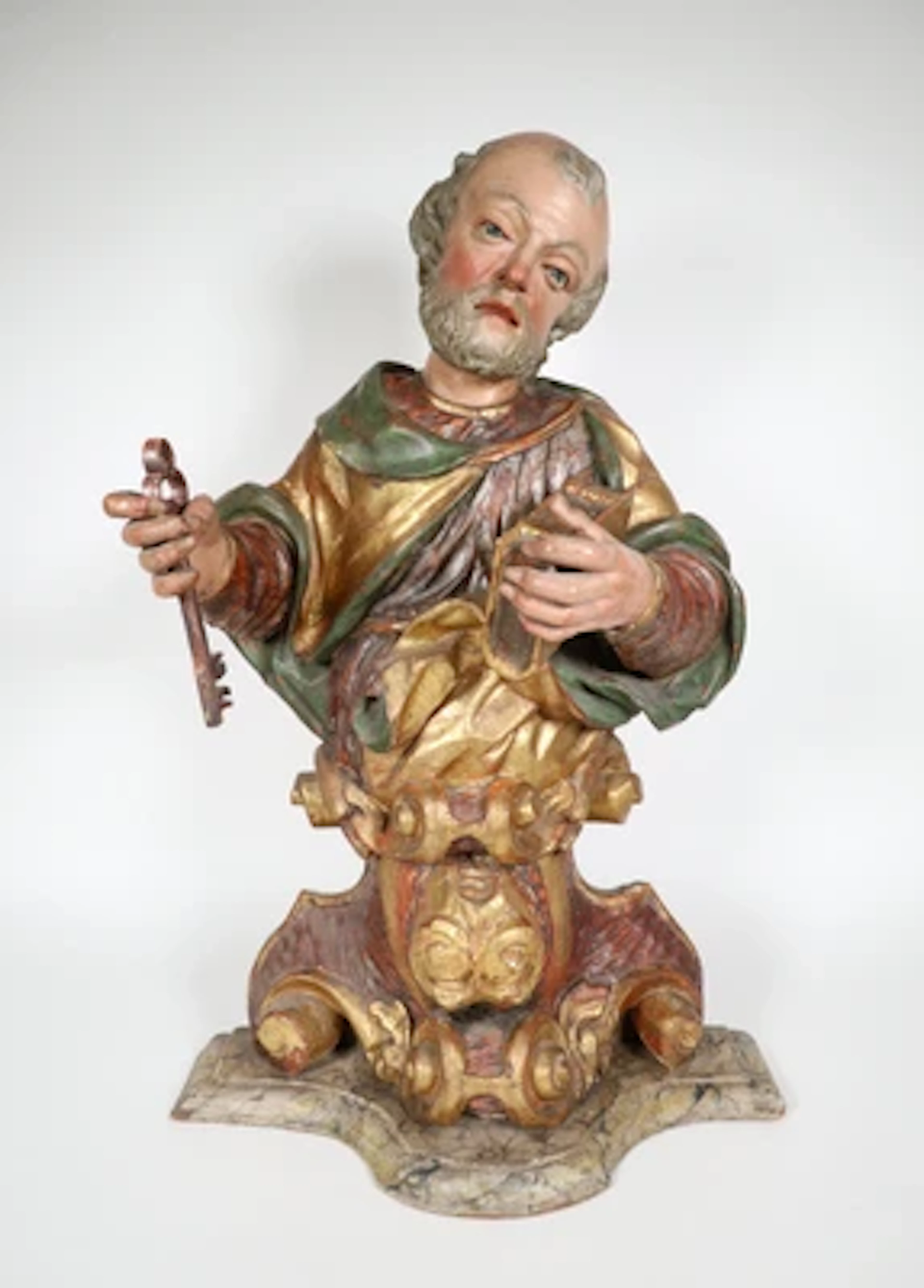 Hl. Petrus, Büste, Tirol/Südtirol um 1700