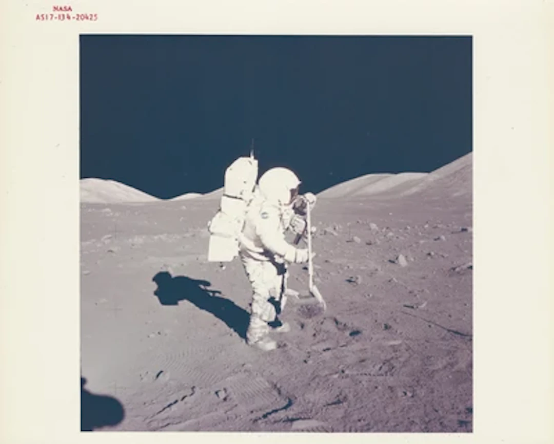 APOLLO 17 - Harrison Schmitt at Taurus-Littrow