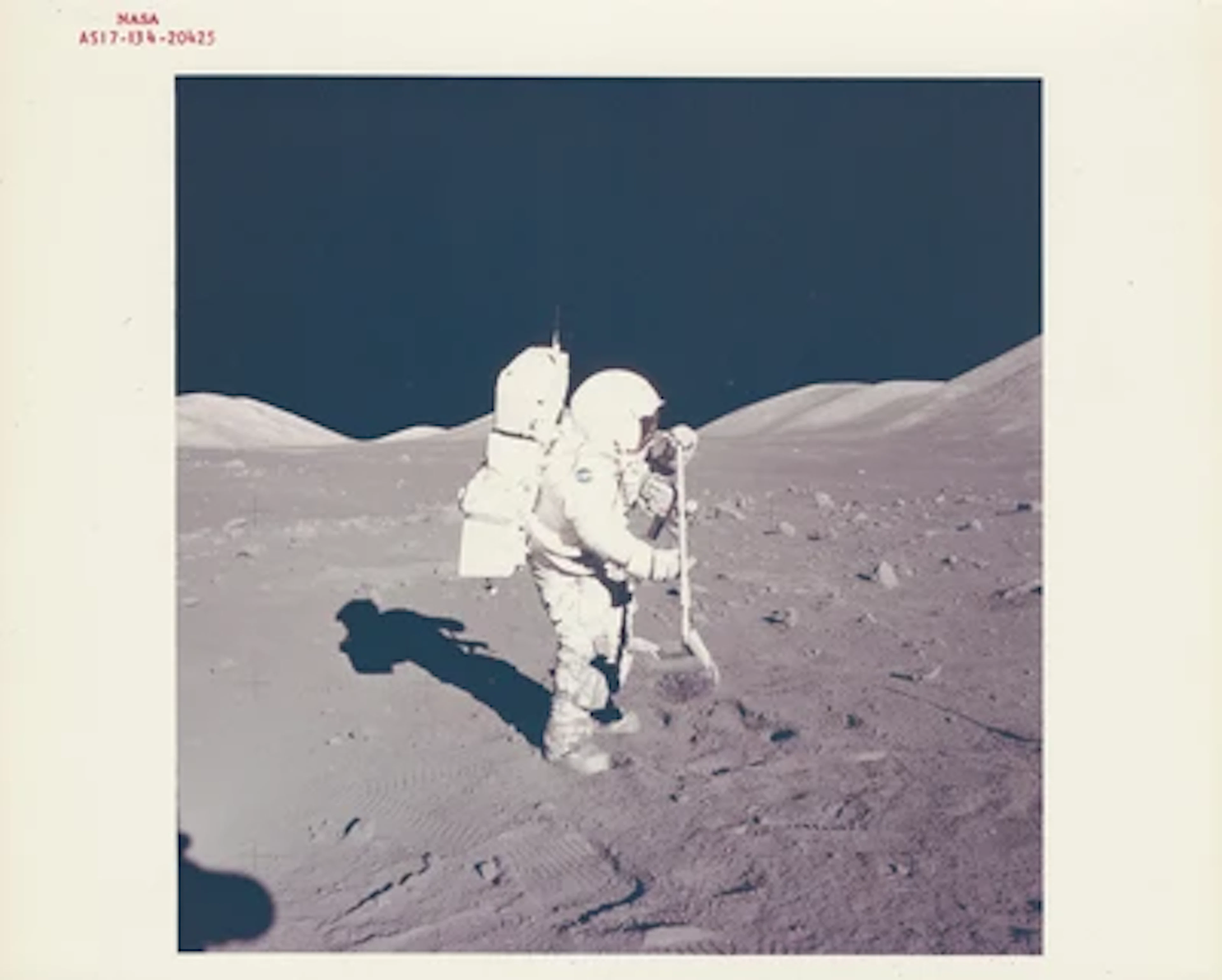 APOLLO 17 - Harrison Schmitt at Taurus-Littrow