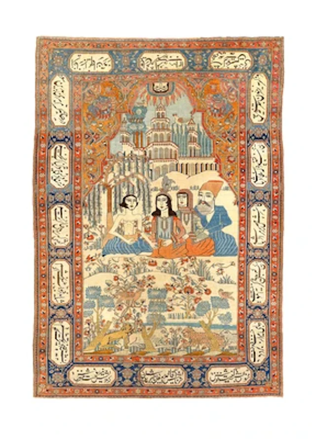 Kashan Mohtasham, Iran, c. 192 x 132 cm