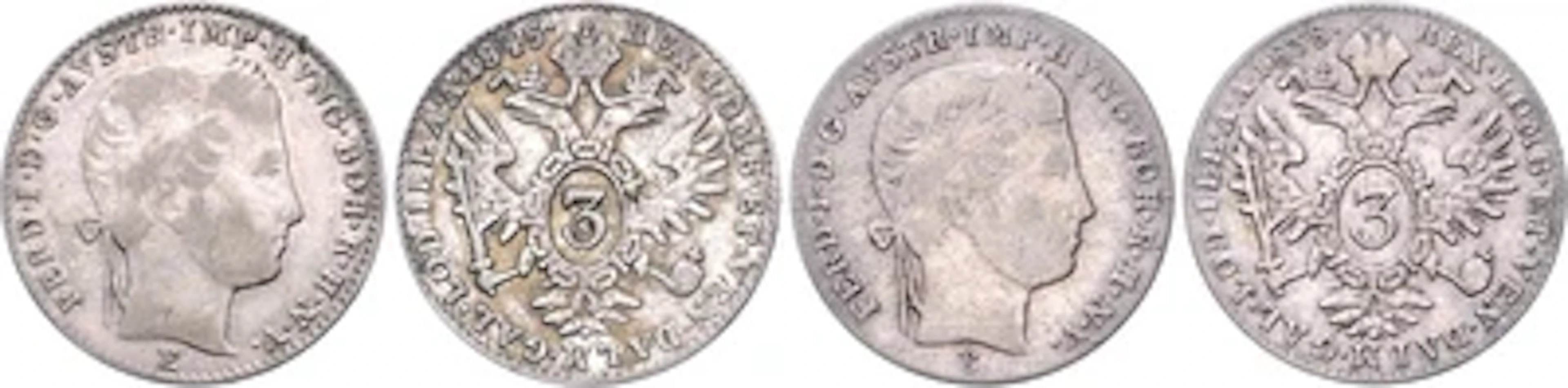Ferdinand I- Münzstätten Karlsburg und Mailand
