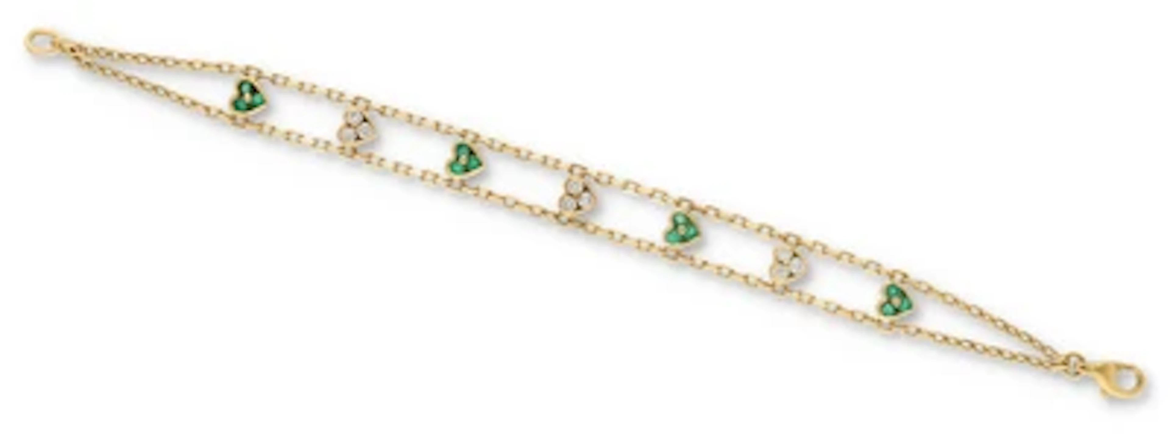 Brillant Smaragd Armband