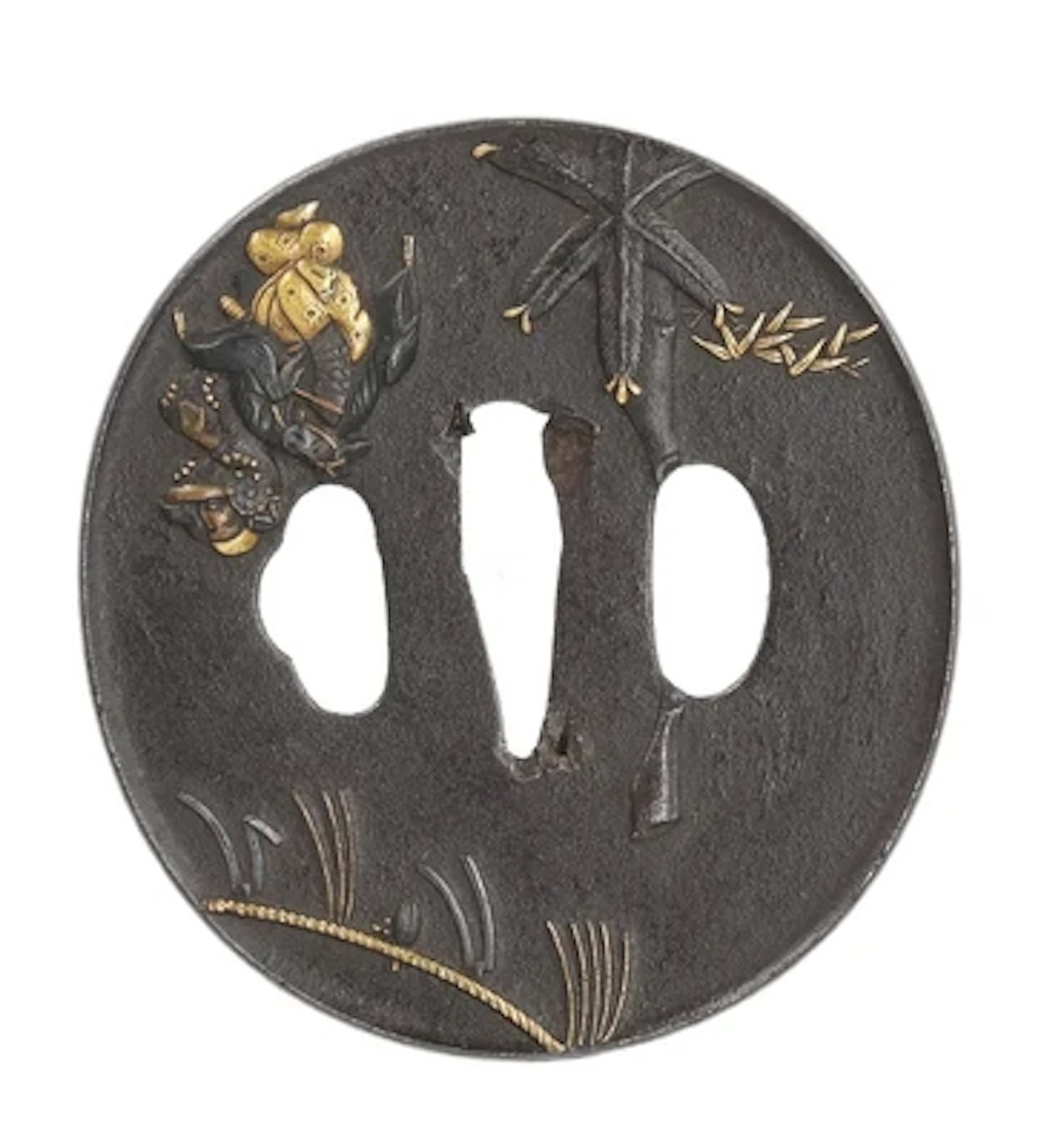 Eisen Tsuba, Japan, Edo Periode, 19. Jh.