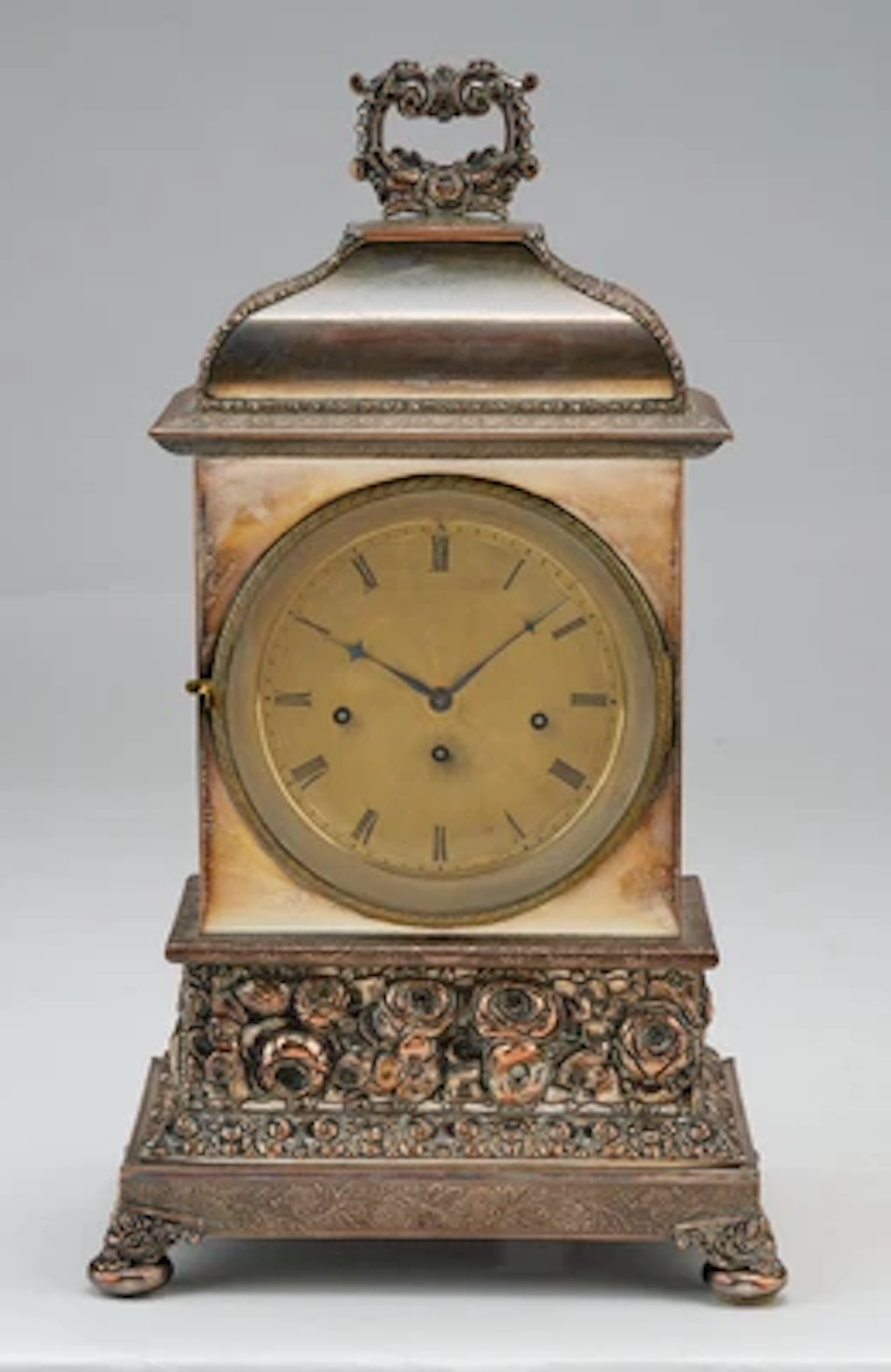 Spätbiedermeier Kaminuhr