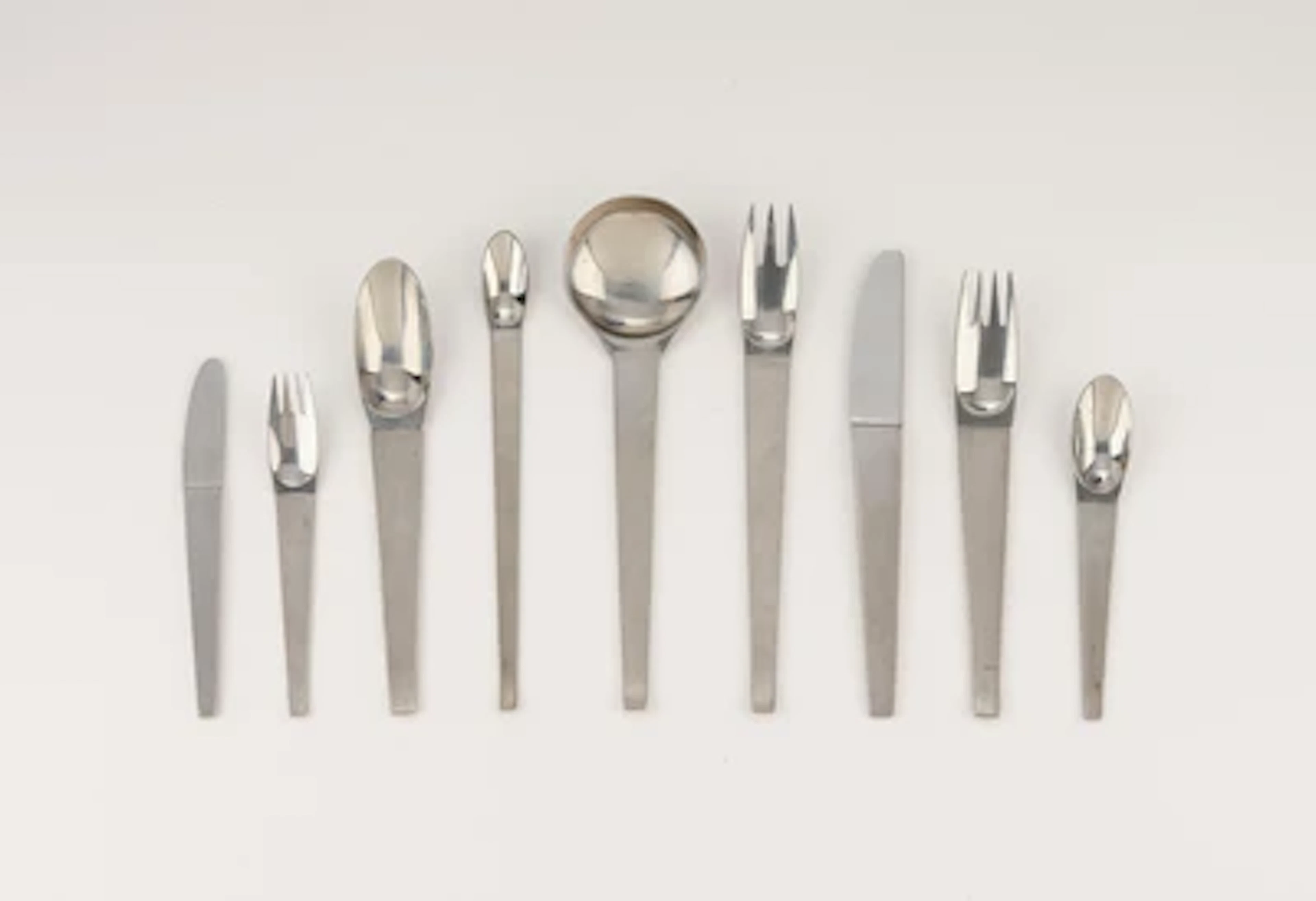 Carl Auböck, a 44-piece cutlery service: Amboss 2060, designed in