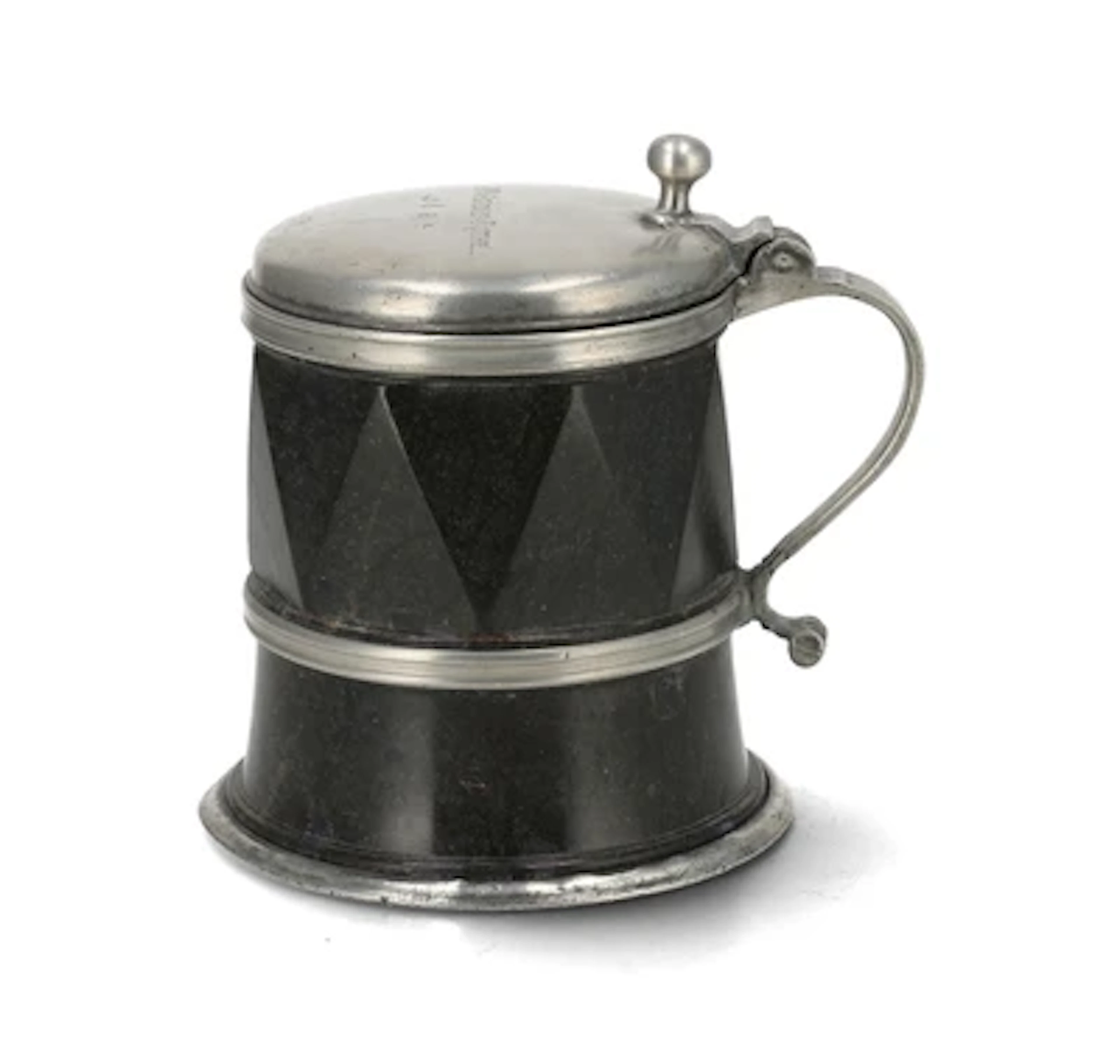 A Saxon Serpentine Tankard with Cover