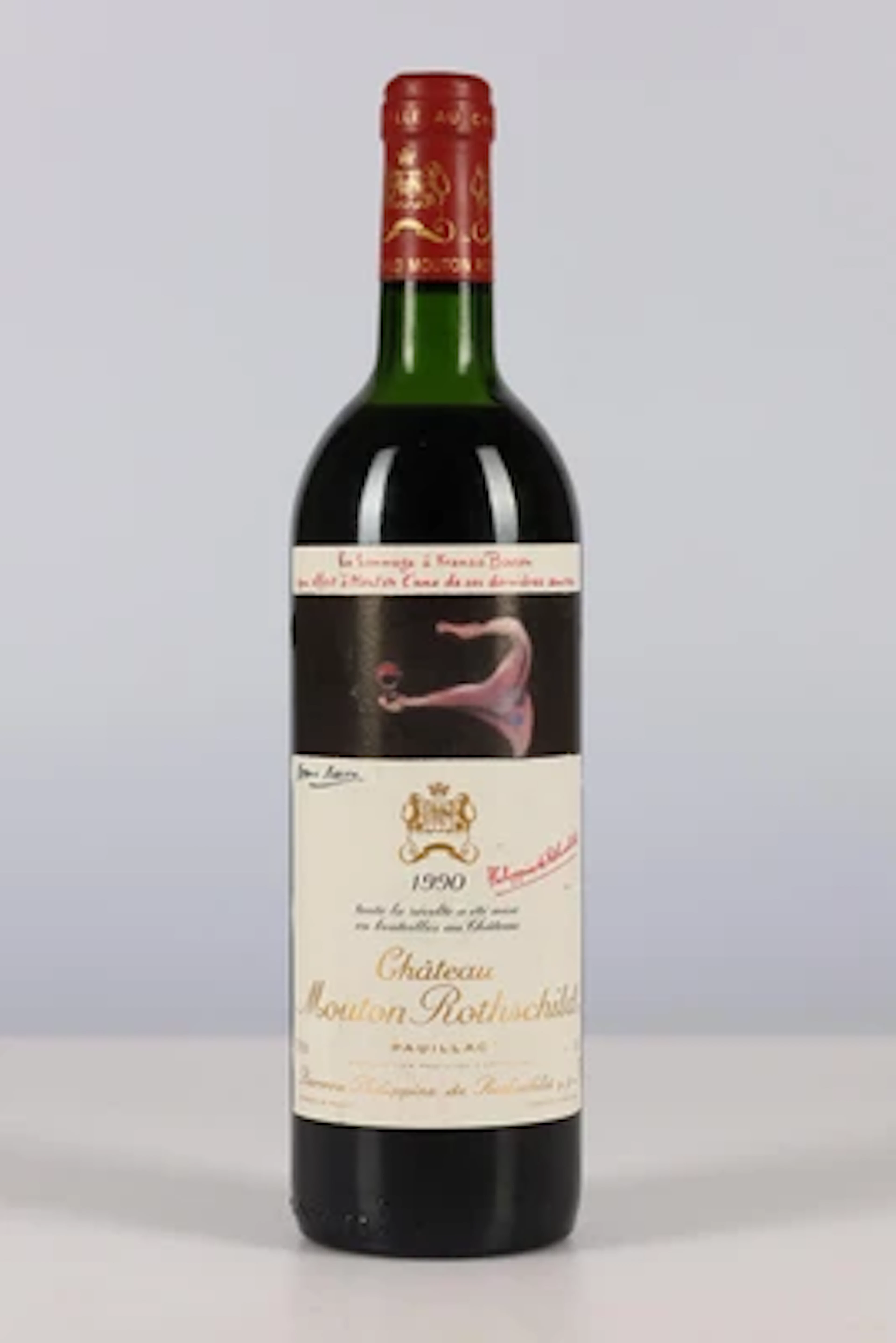 1990 Château Mouton Rothschild, Bordeaux, 93 Cellar Tracker-Punkte