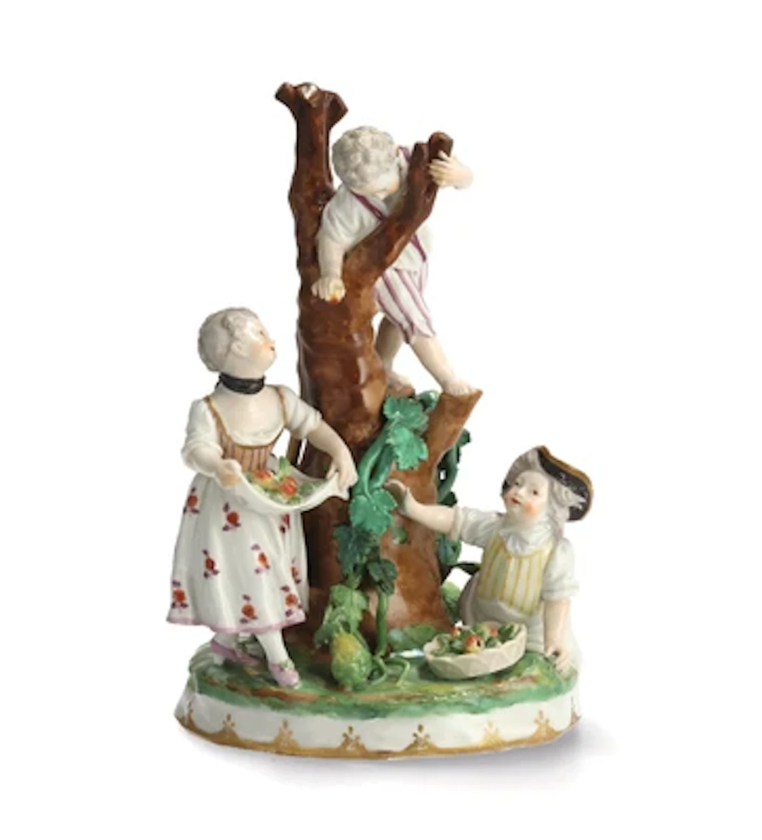 „The Apple Pickers”, Imperial Porcelain Manufactory, Vienna, c. 1760