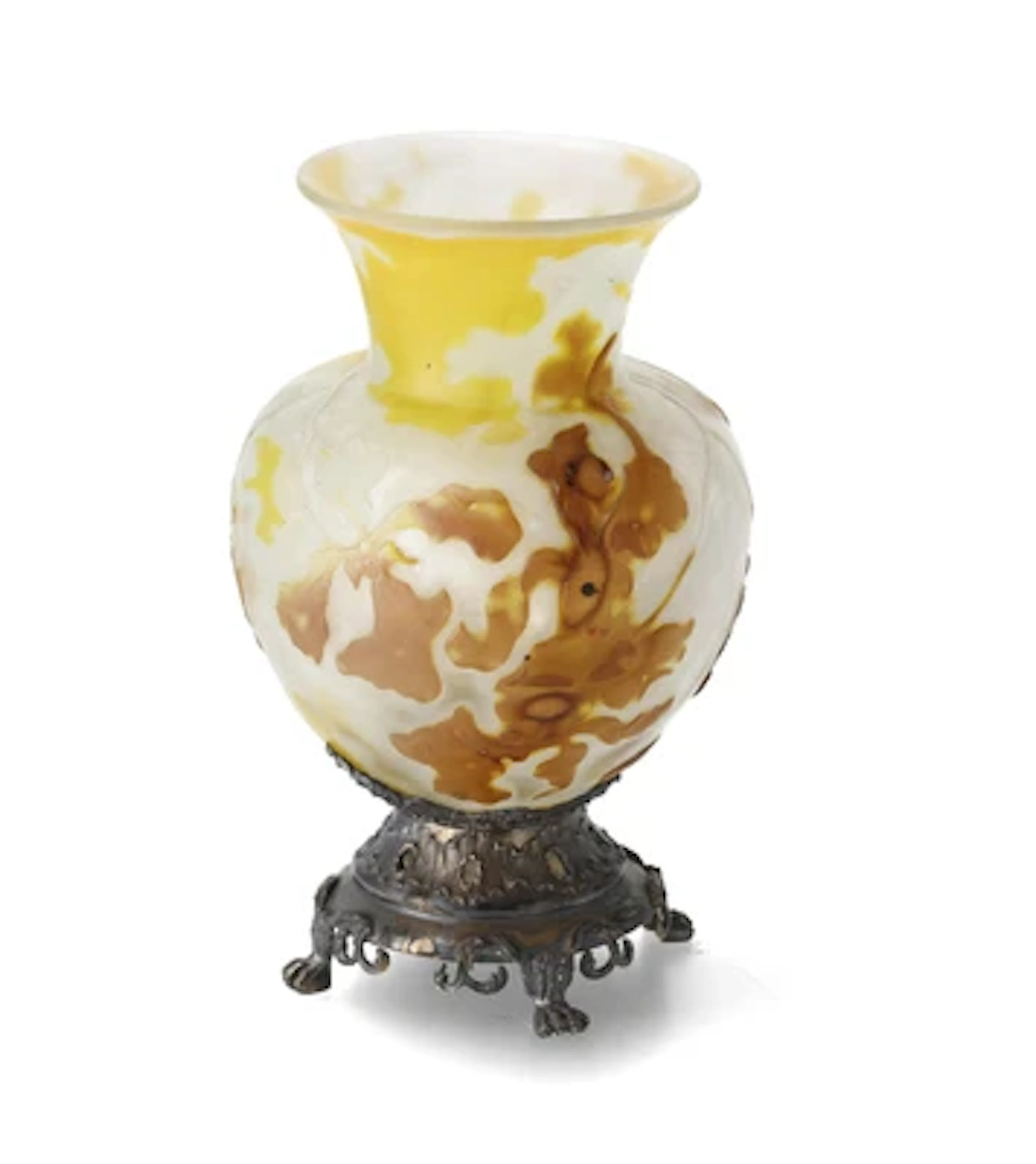 An "Orchidee" vase, Emile Gallé, Nancy, c. 1899