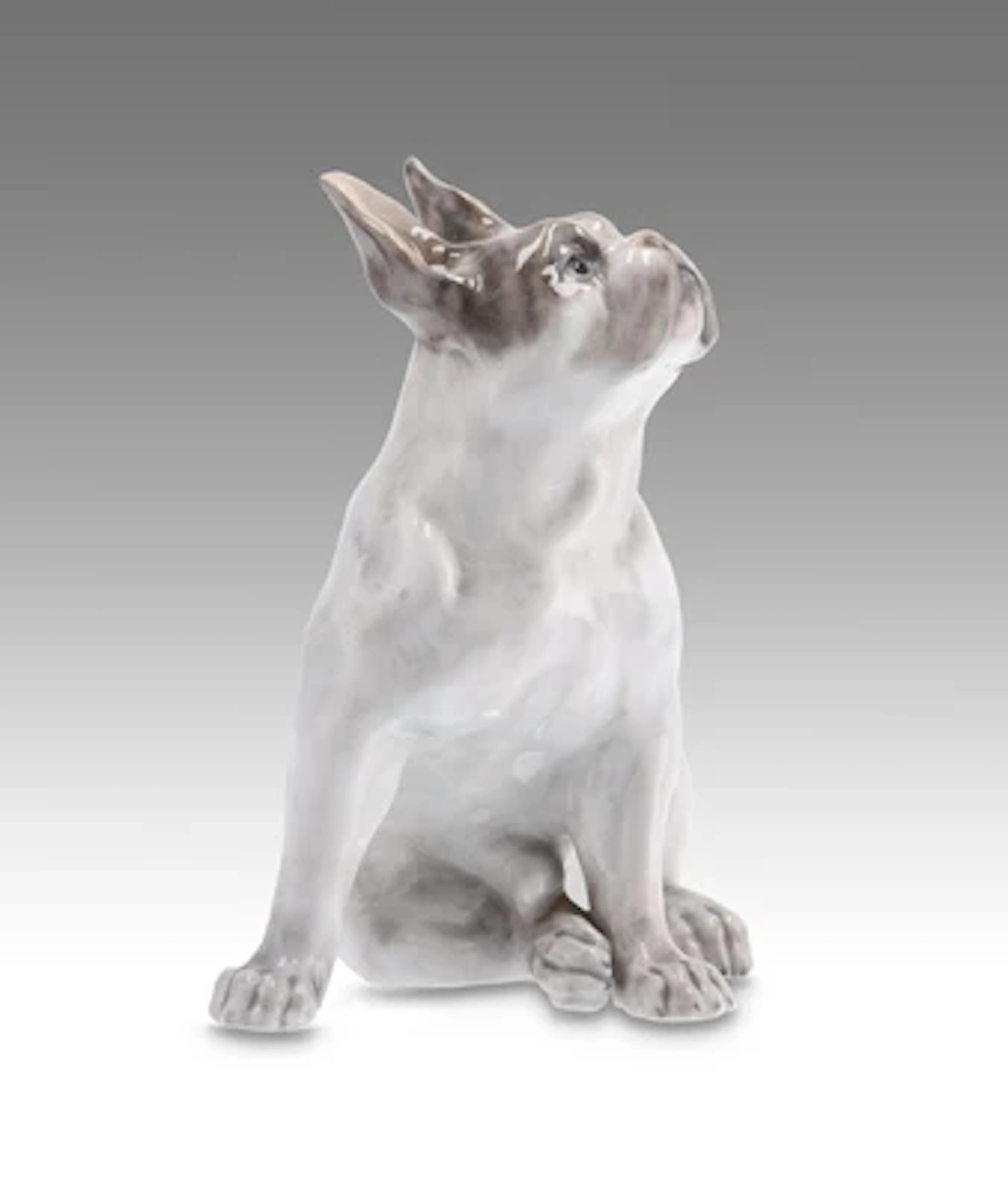 Knud Kyhn, a French bulldog, model number 956, designed in 1908, executed