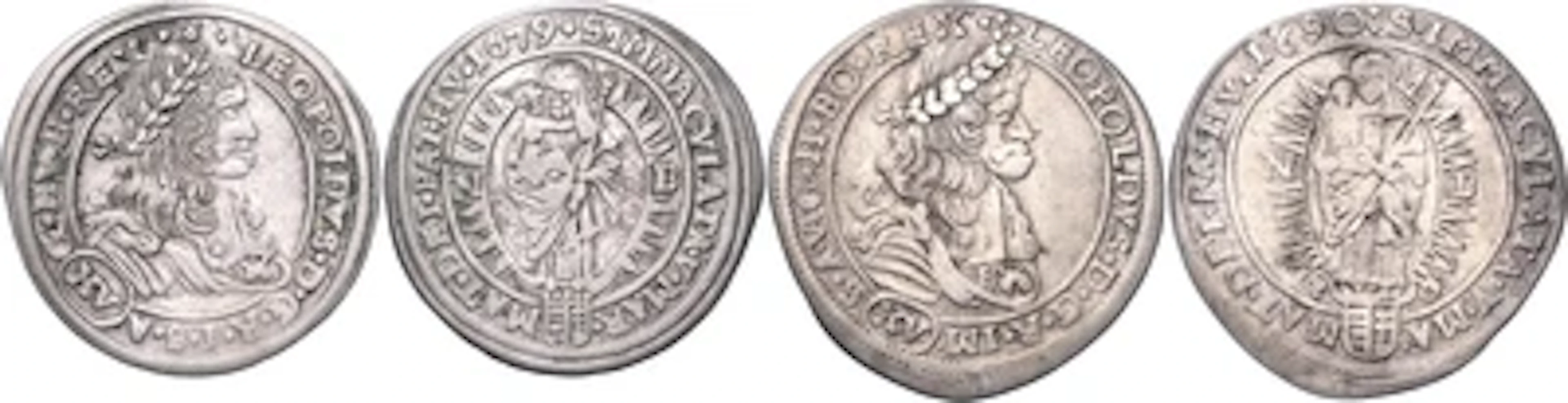 Leopold I.- XV Kreuzer Münzstätte Nagybanya