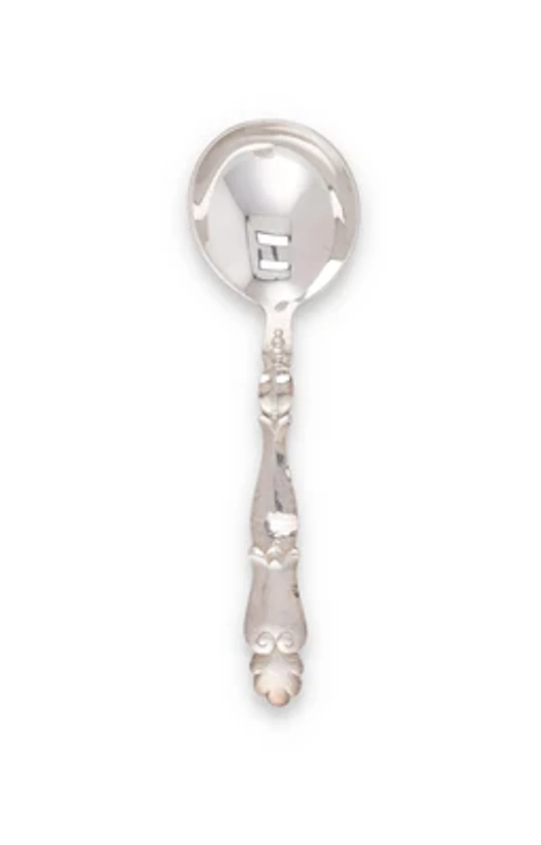 A silver cream spoon with hammered decoration, M. H. Wilkens & Söhne
