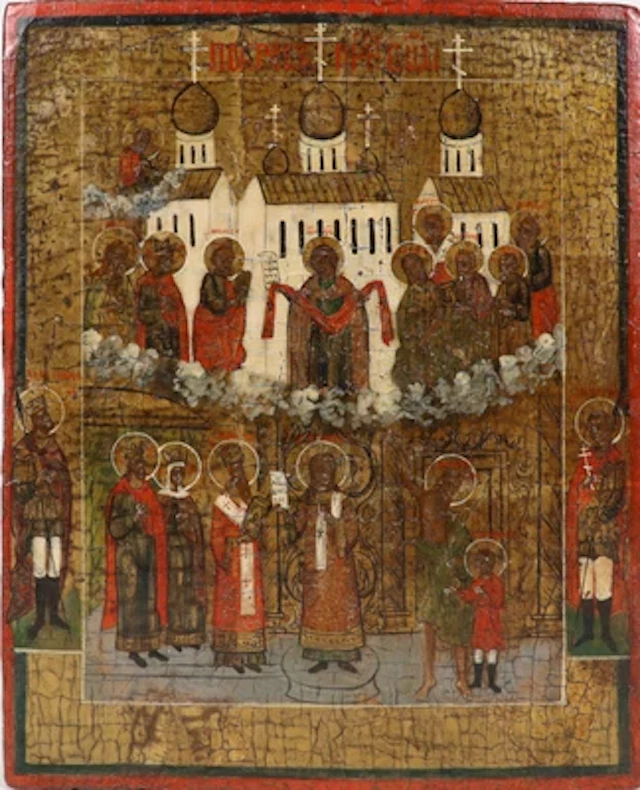 Russische Ikone, um 1800