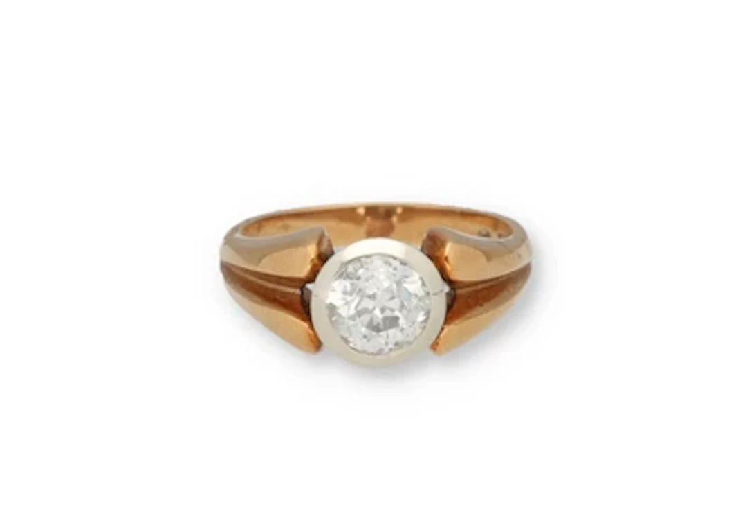 Altschliffbrillantsolitär Ring ca. 1,15 ct