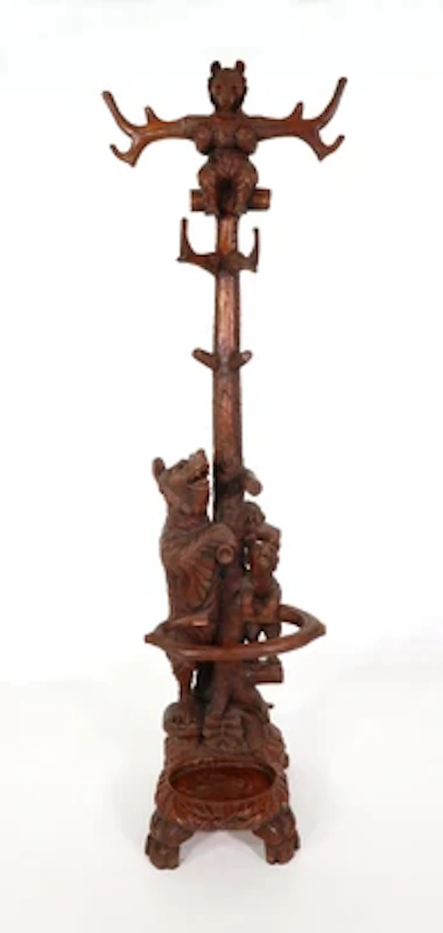 Brienzer Garderobenständer, Schweiz um 1900