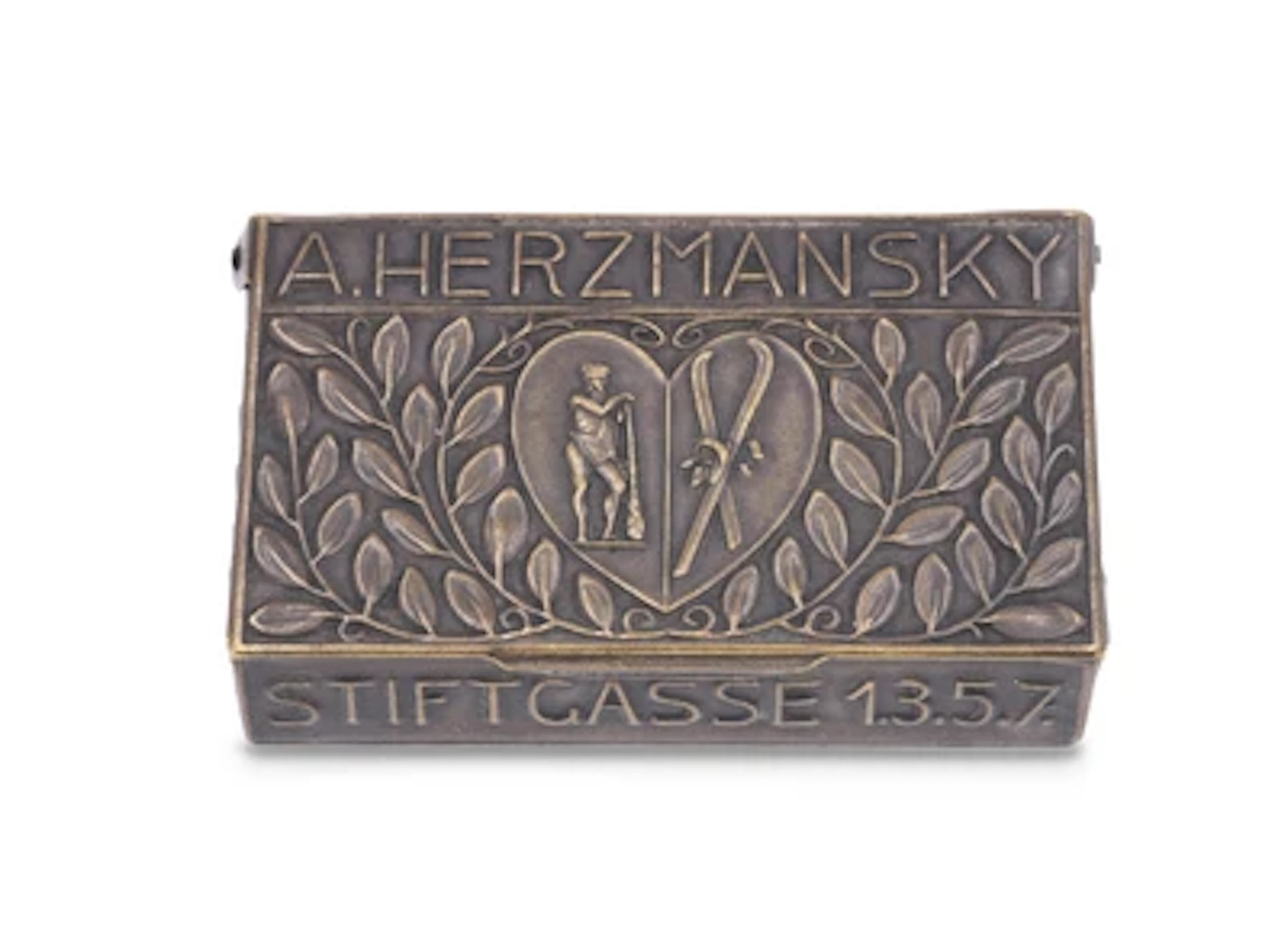 Carl Hagenauer, F. Merkel, a matchbox, A. Herzmansky, Stiftgasse 1.3.5.7.