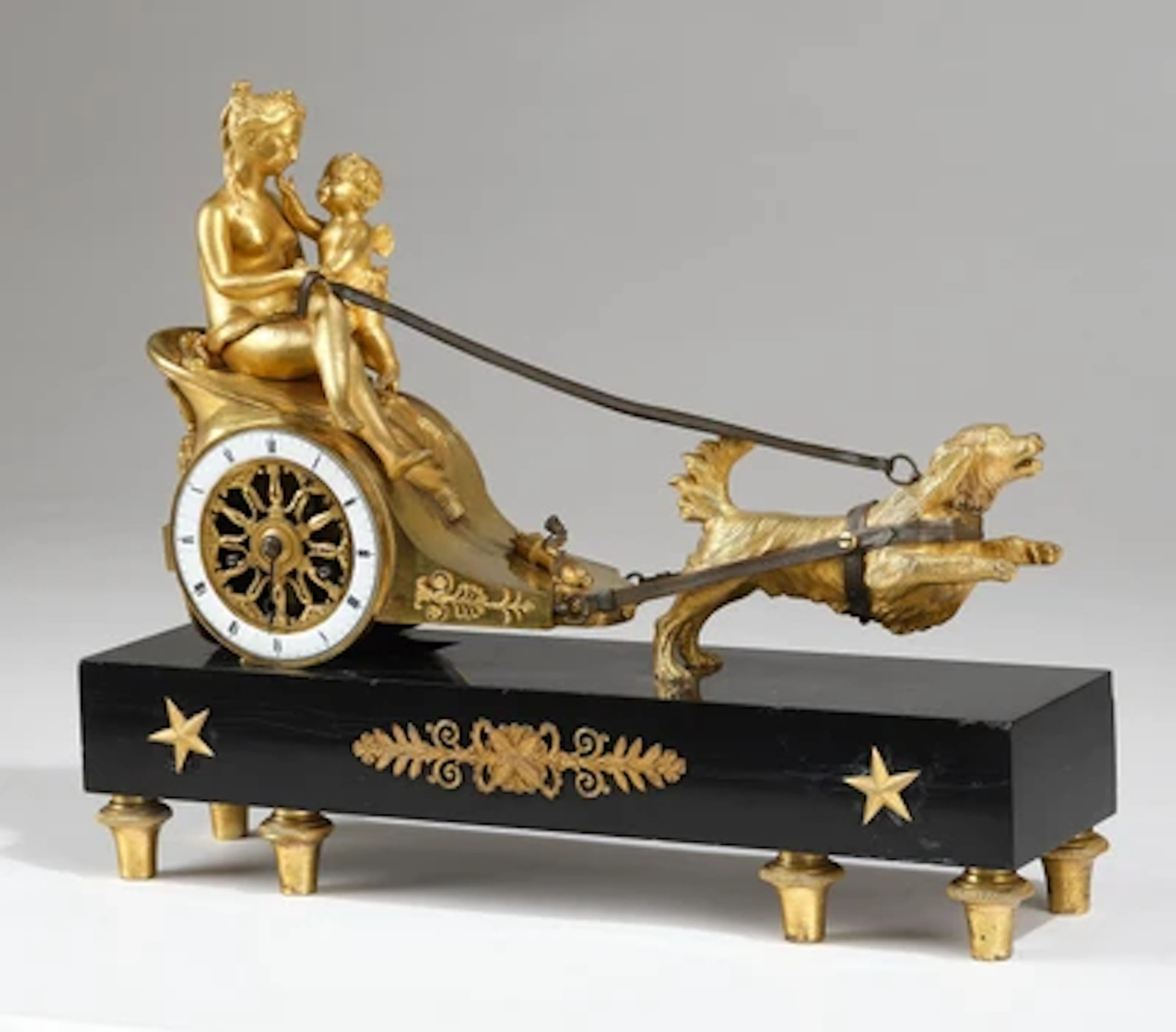 Empire Kaminuhr "Streitwagen der Treue"