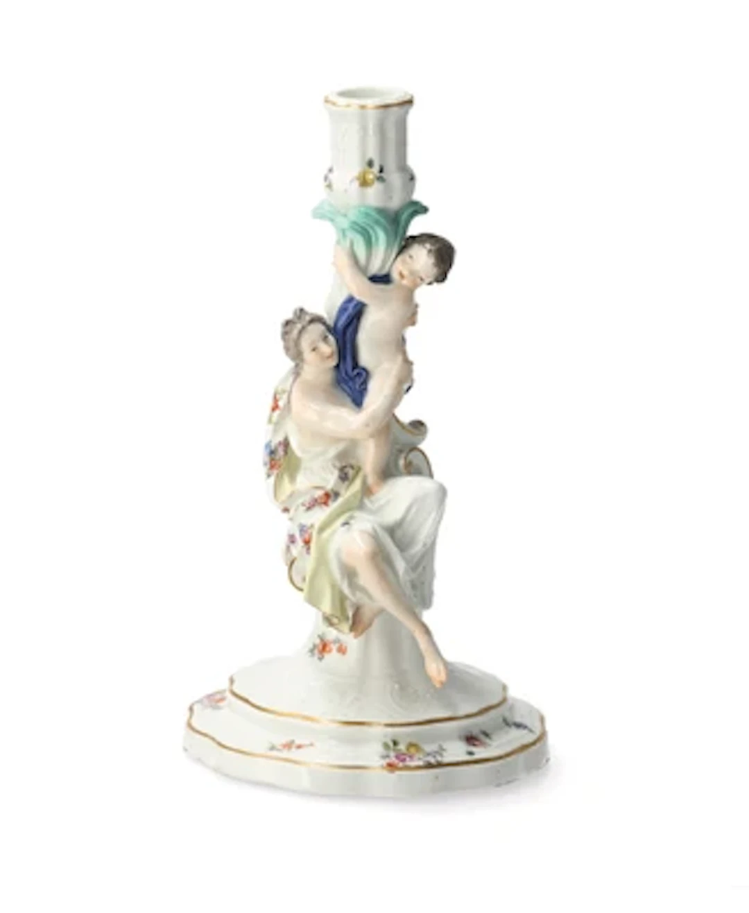 A Figural Candlestick, Meissen, c. 1745