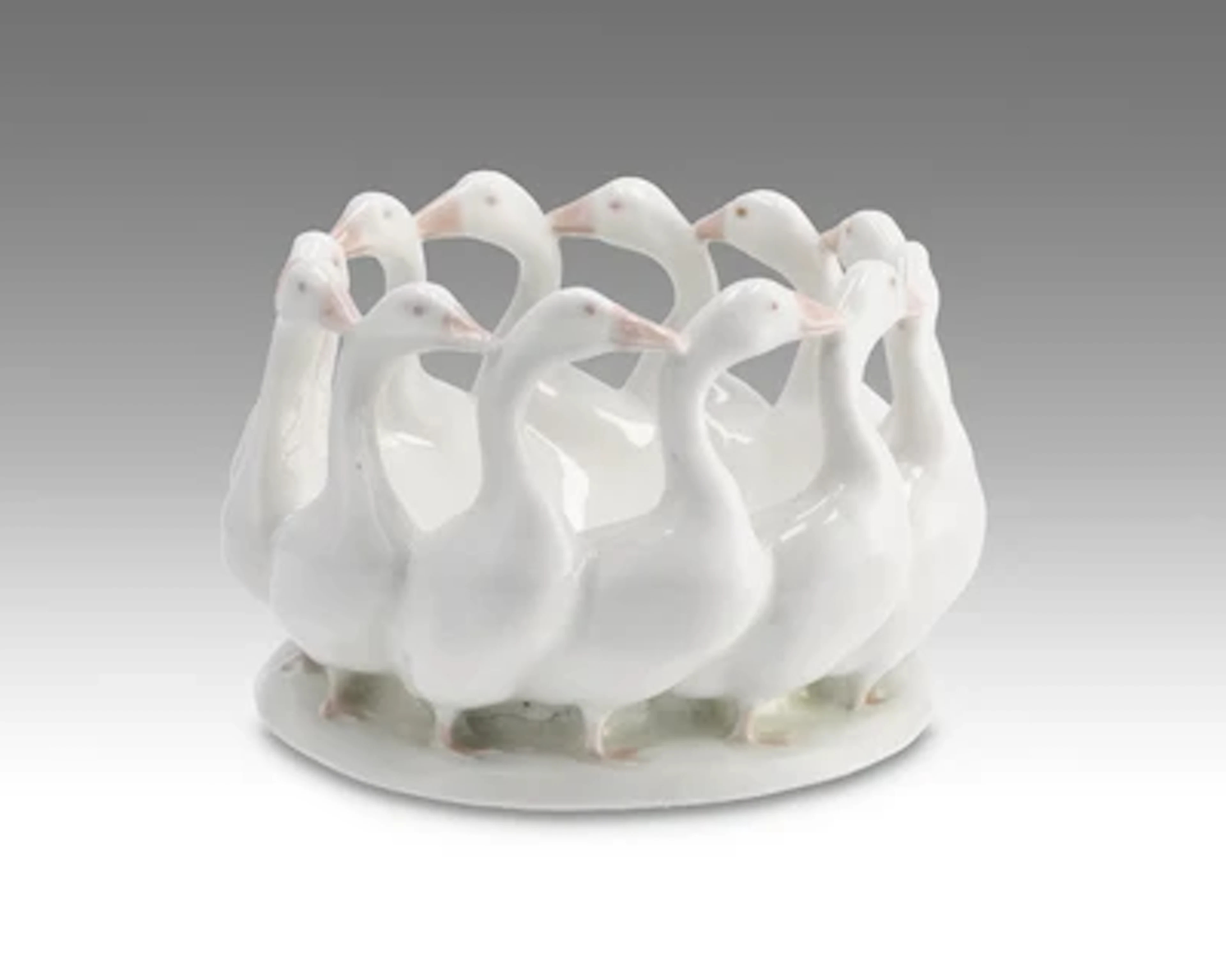 Michael Mörtl (1878-1939), a procession of geese, model number 558