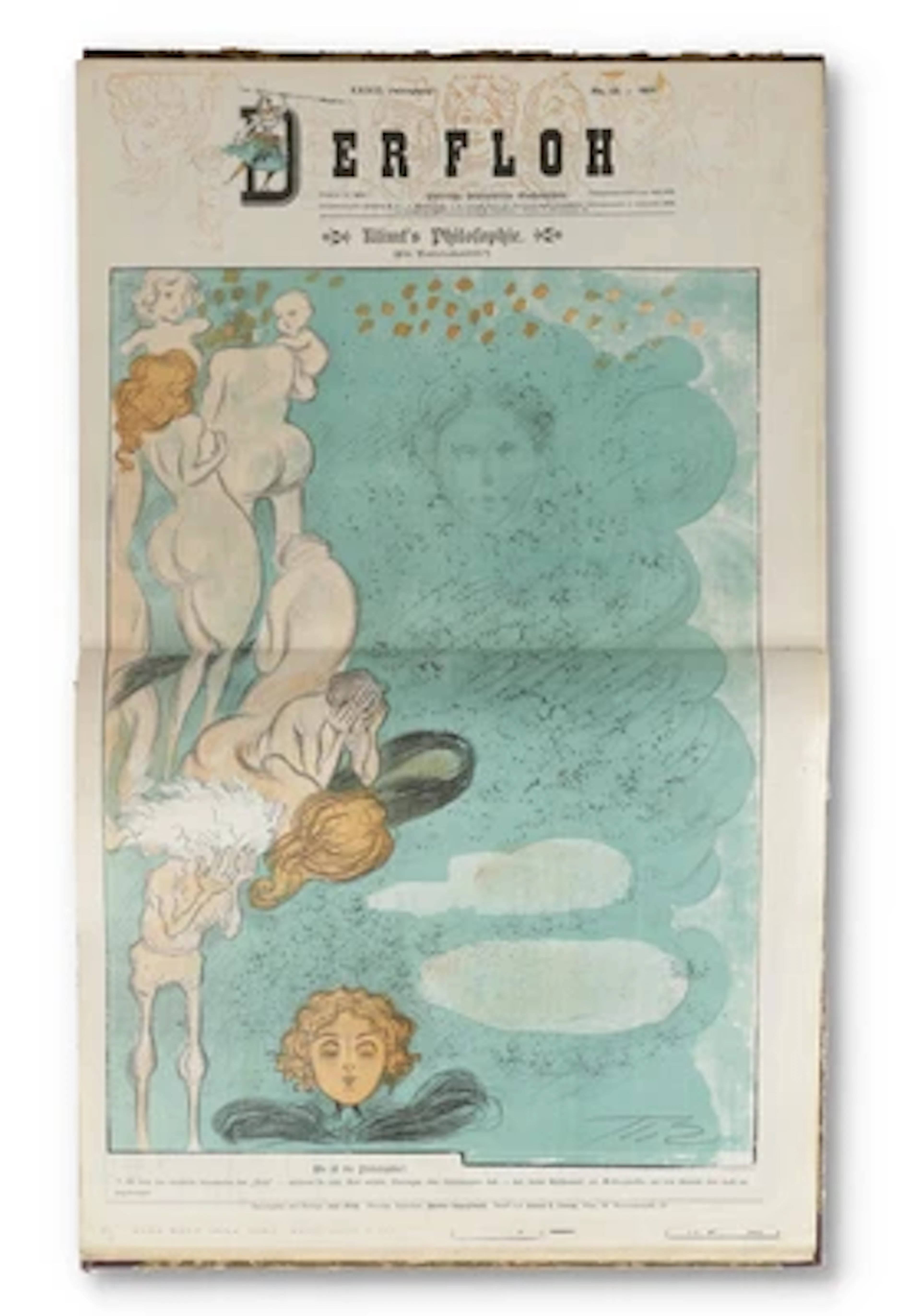 FLOH, MUSKETE, SIMPLICISSIMUS, JUGEND. - ZEITSCHRIFTEN UM 1900.