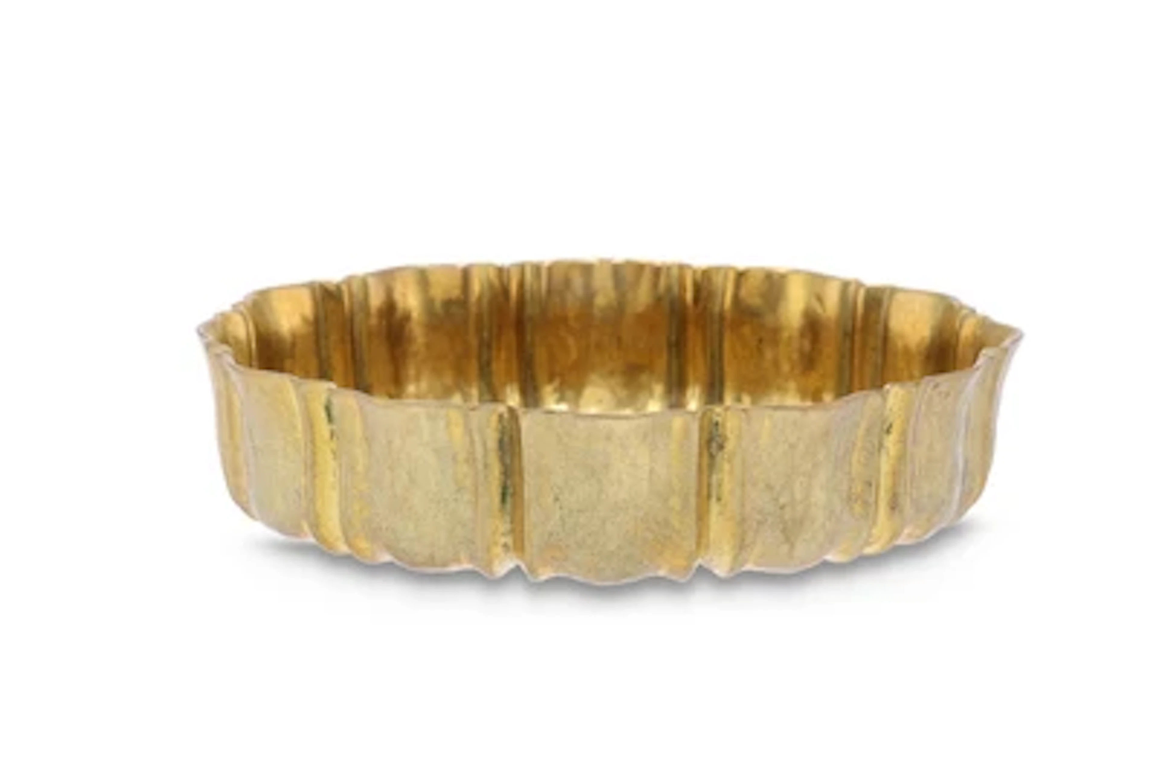 Josef Hoffmann, a round brass ashtray ("Aschenschalen", from a smoking