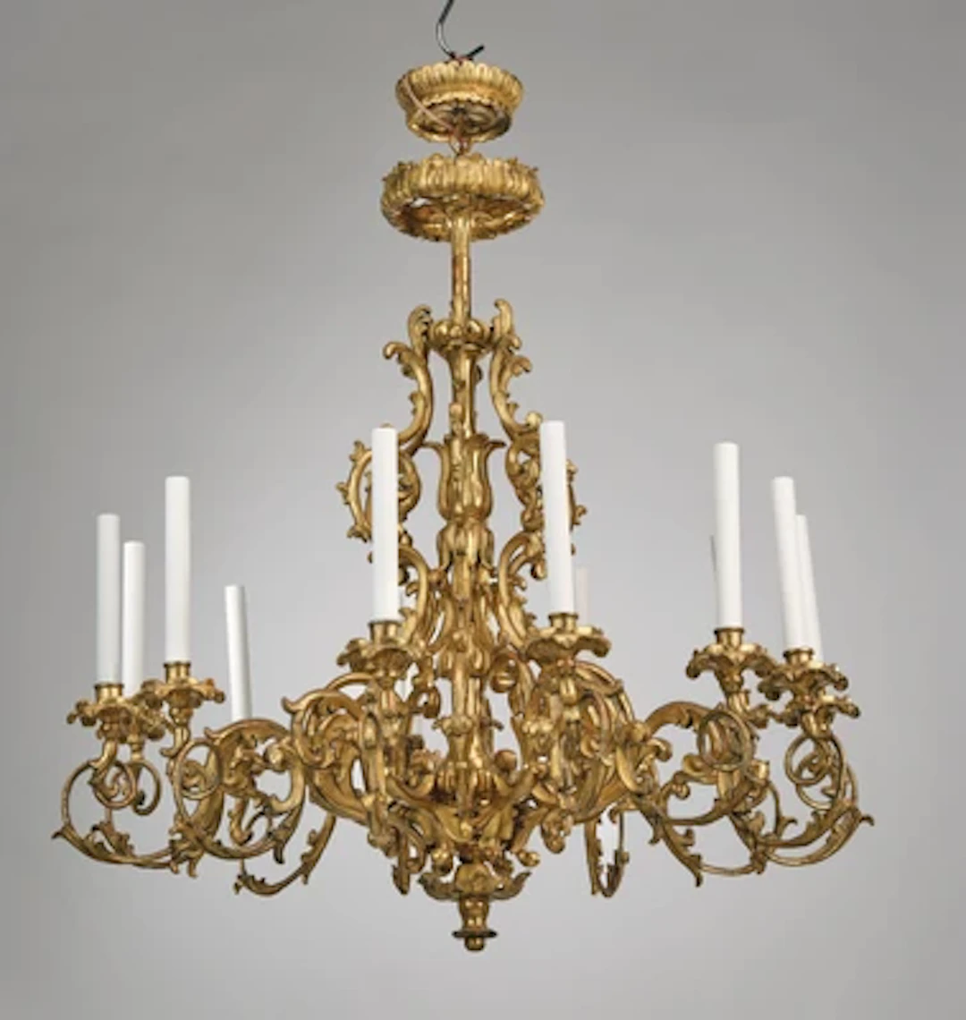 A Large Biedermeier Salon Chandelier