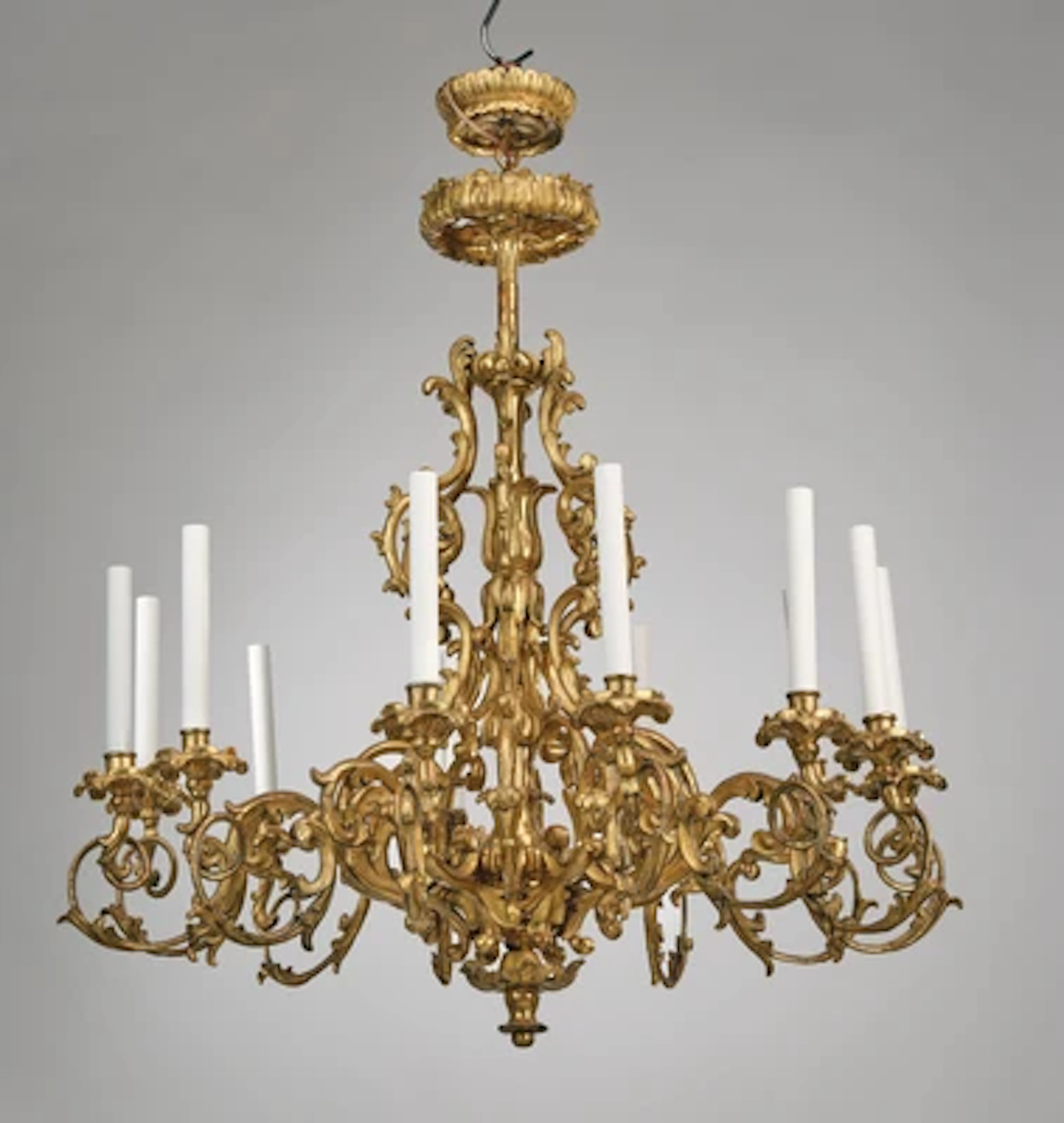 A Large Biedermeier Salon Chandelier