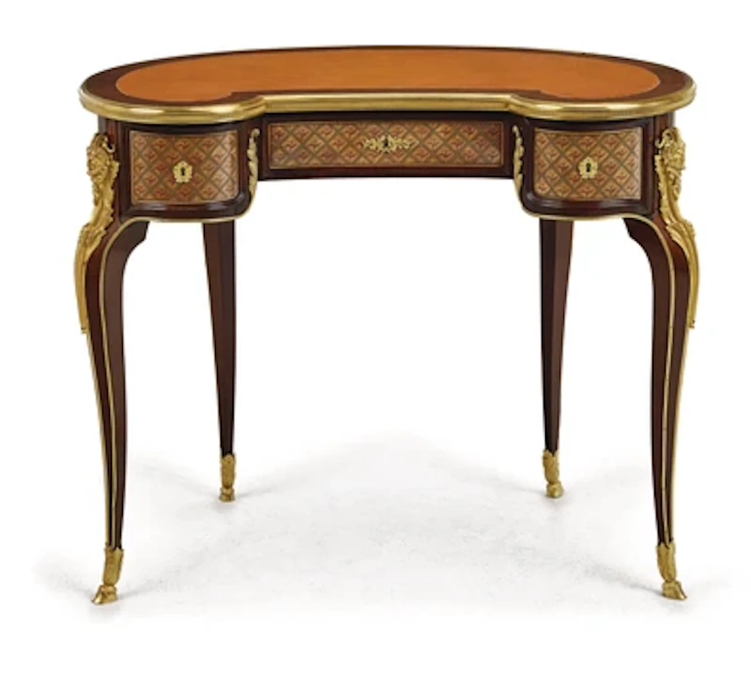 A Dainty Kidney-Shaped Lady’s Desk
