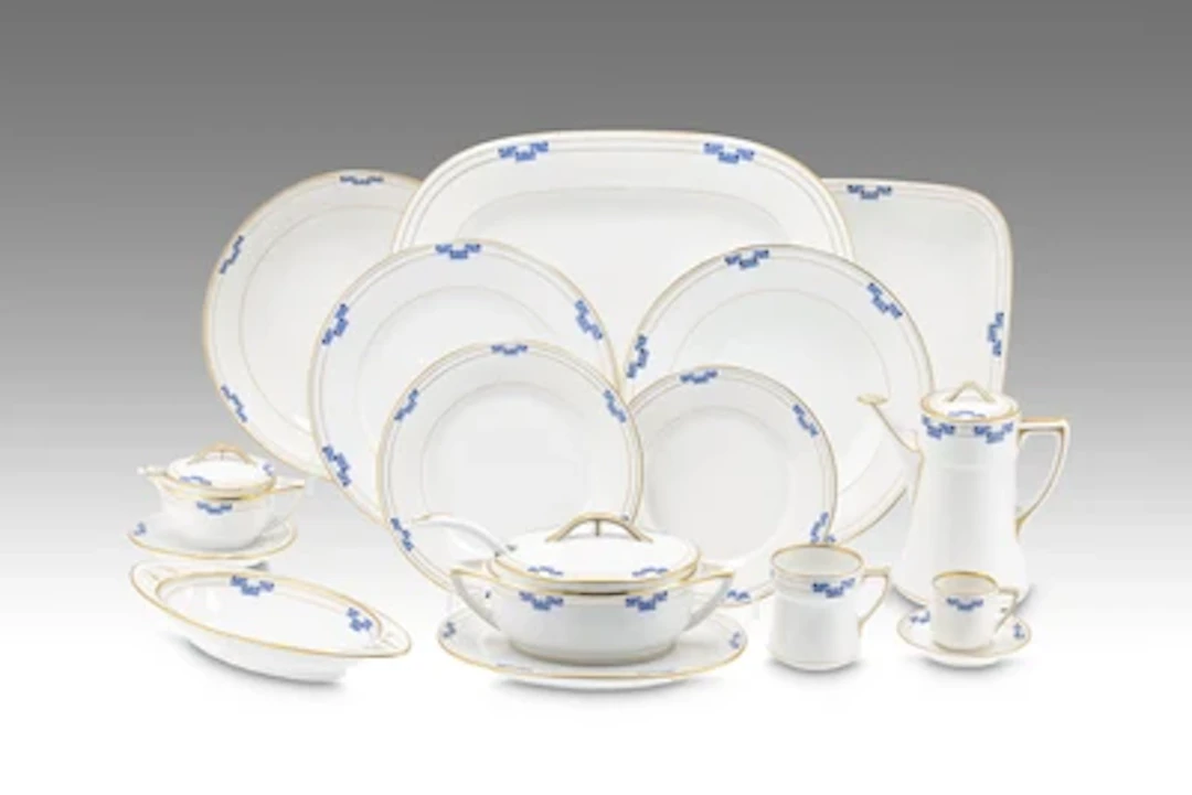 A 59-piece dinner, coffee and mocha service with Secessionist decoration
