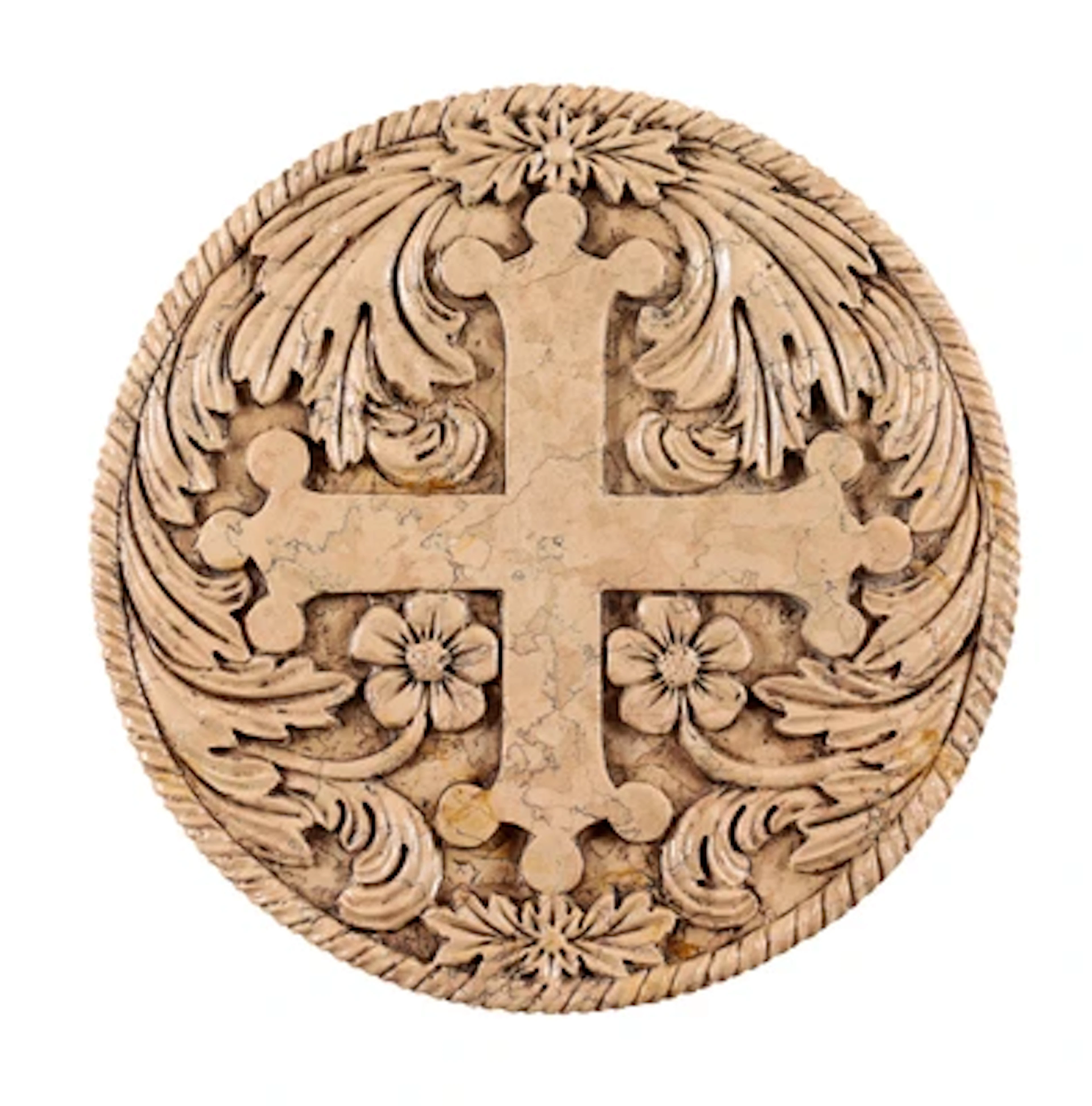 Wandrelief - Tondo "Kreuz"