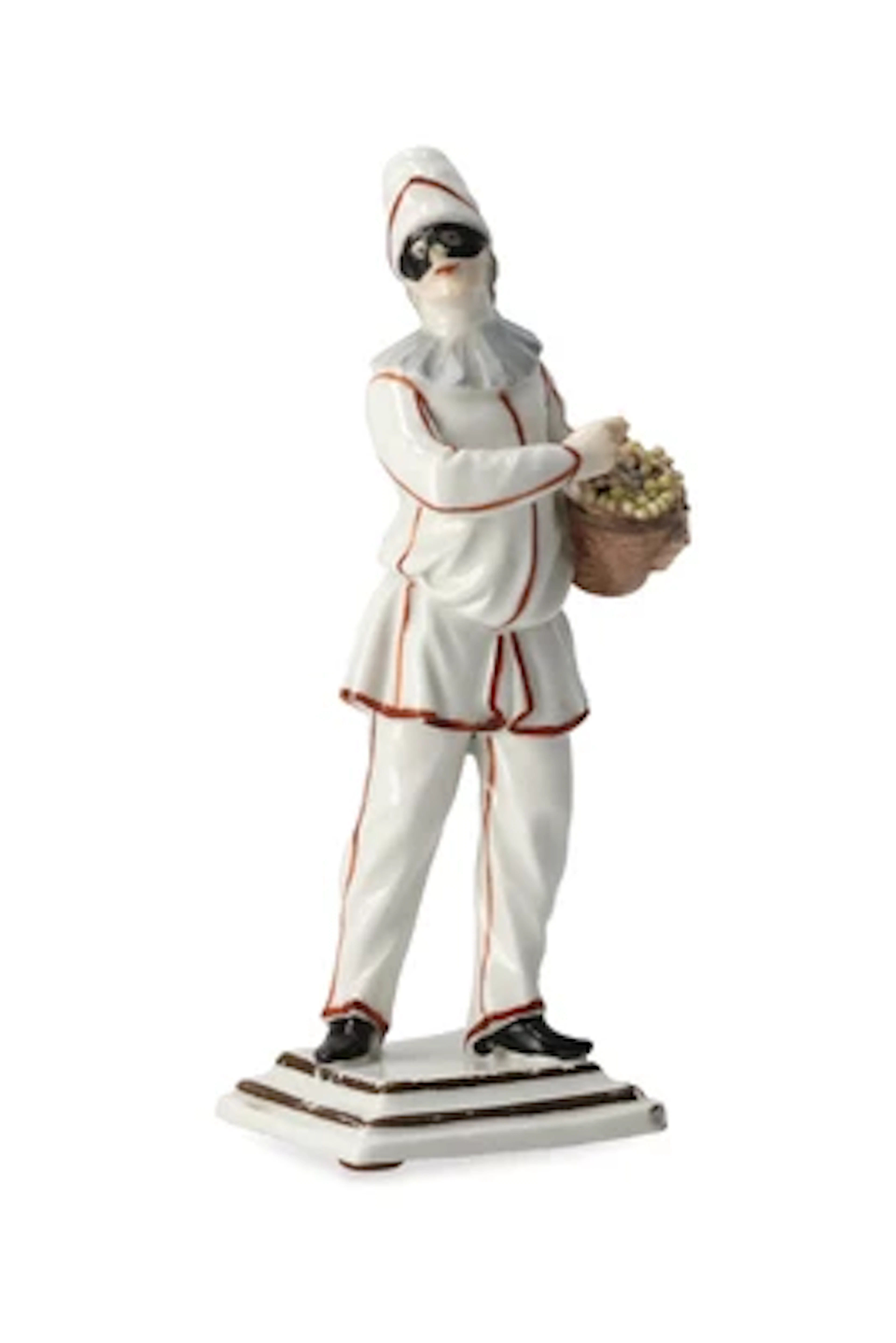 Harlekin (Pierrot), Kaiserliche Porzellanmanufaktur, Wien um 1755,