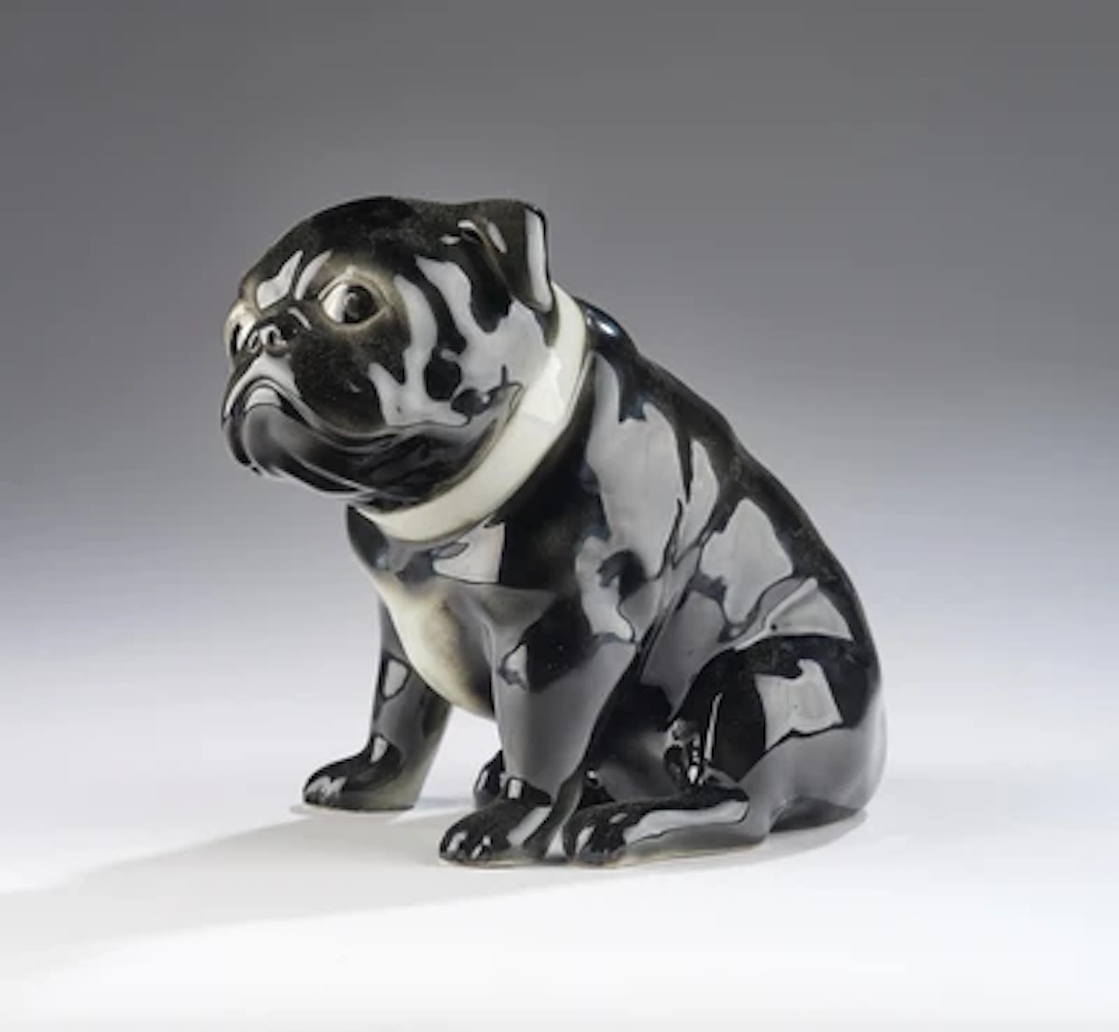 Mops, Modellnummer: 3193, Wagner & Apel, Porzellanfiguren bzw. VEB Porzellanfiguren, Lippelsdorf