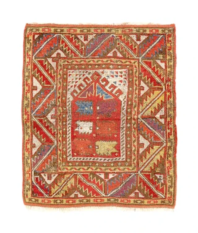 Prayer Carpet, Western Anatolia, c. 96 x 83 cm