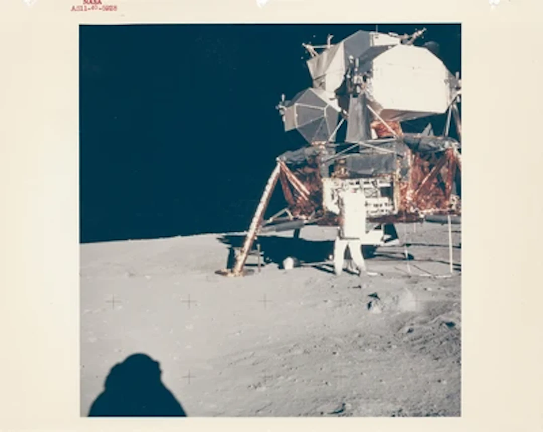 APOLLO 11 - Buzz Aldrin Beside LM Eagle