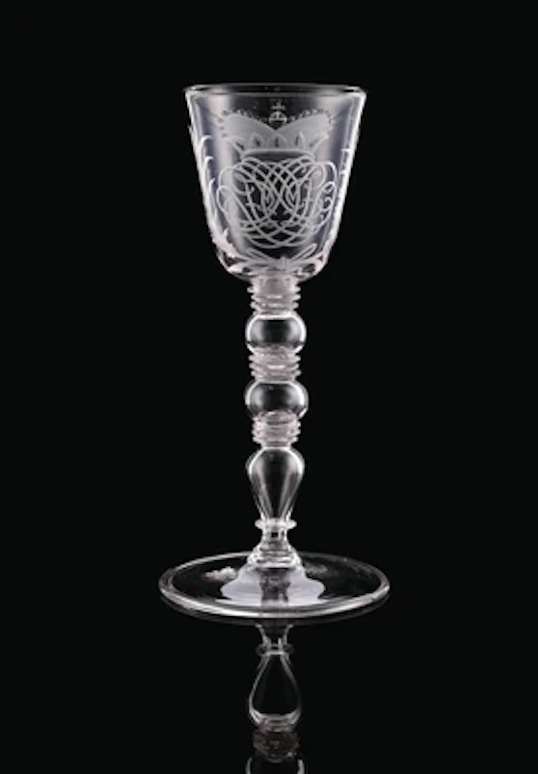 A Goblet with Mirrored Monogram and Princely Coronet, Nuremberg, Late