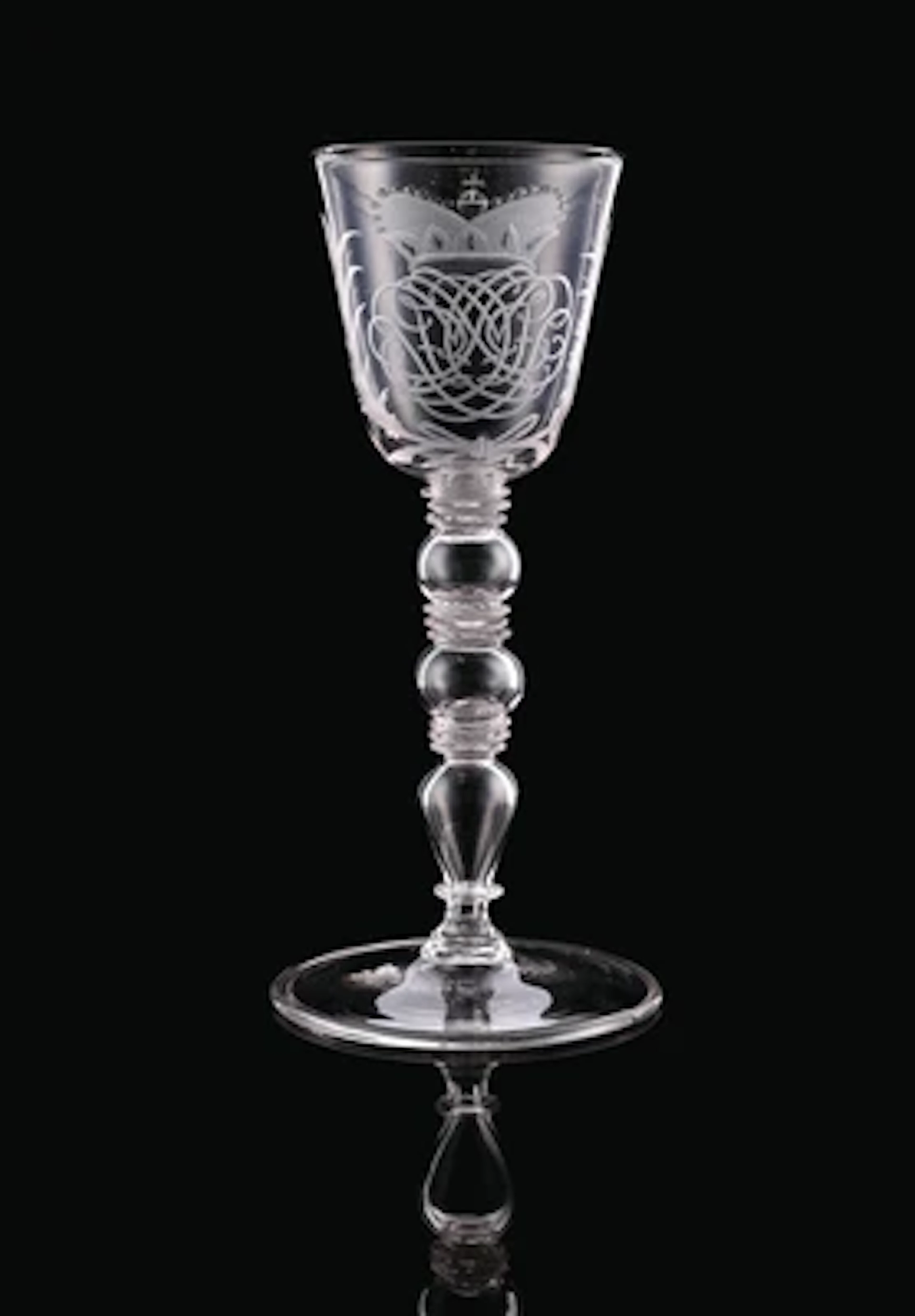 A Goblet with Mirrored Monogram and Princely Coronet, Nuremberg, Late
