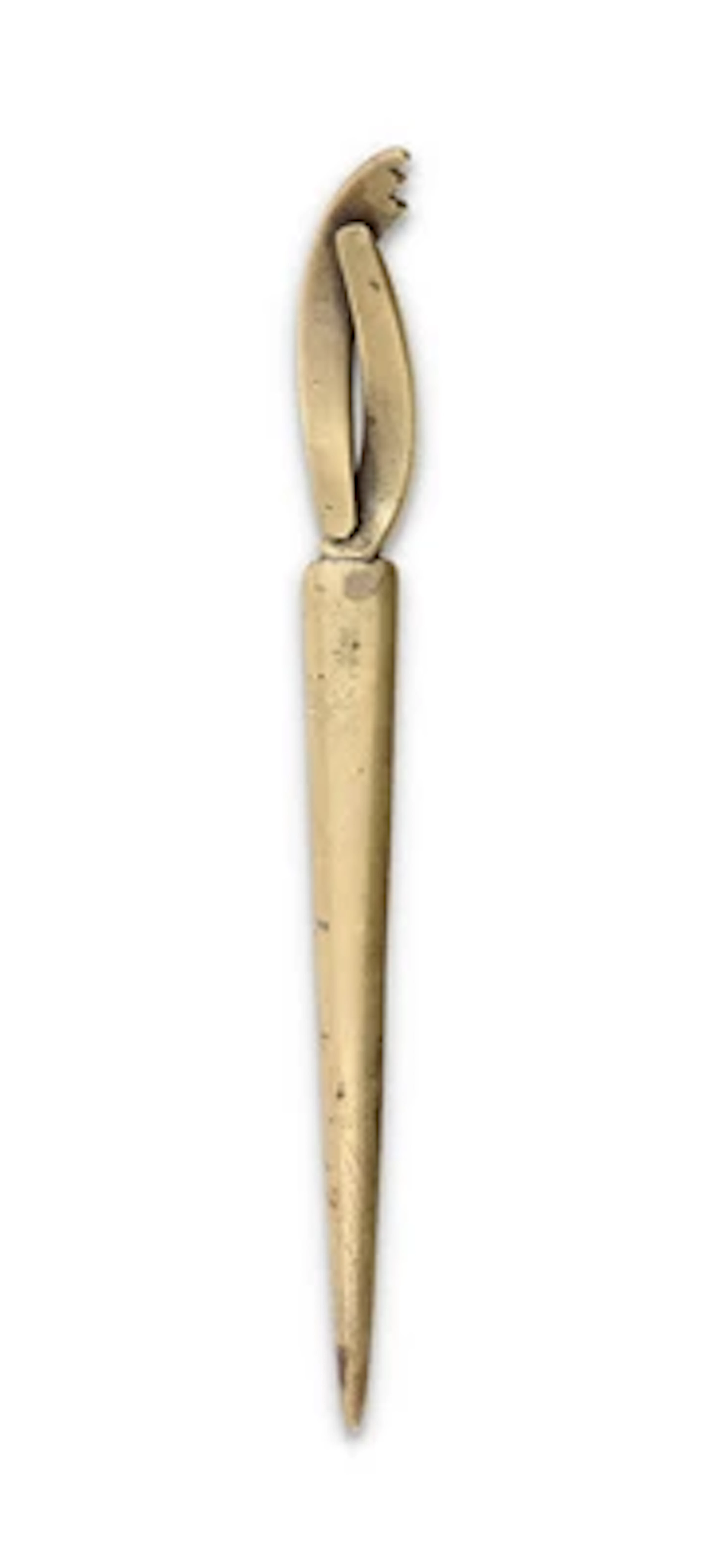 A brass letter opener, c. 1930