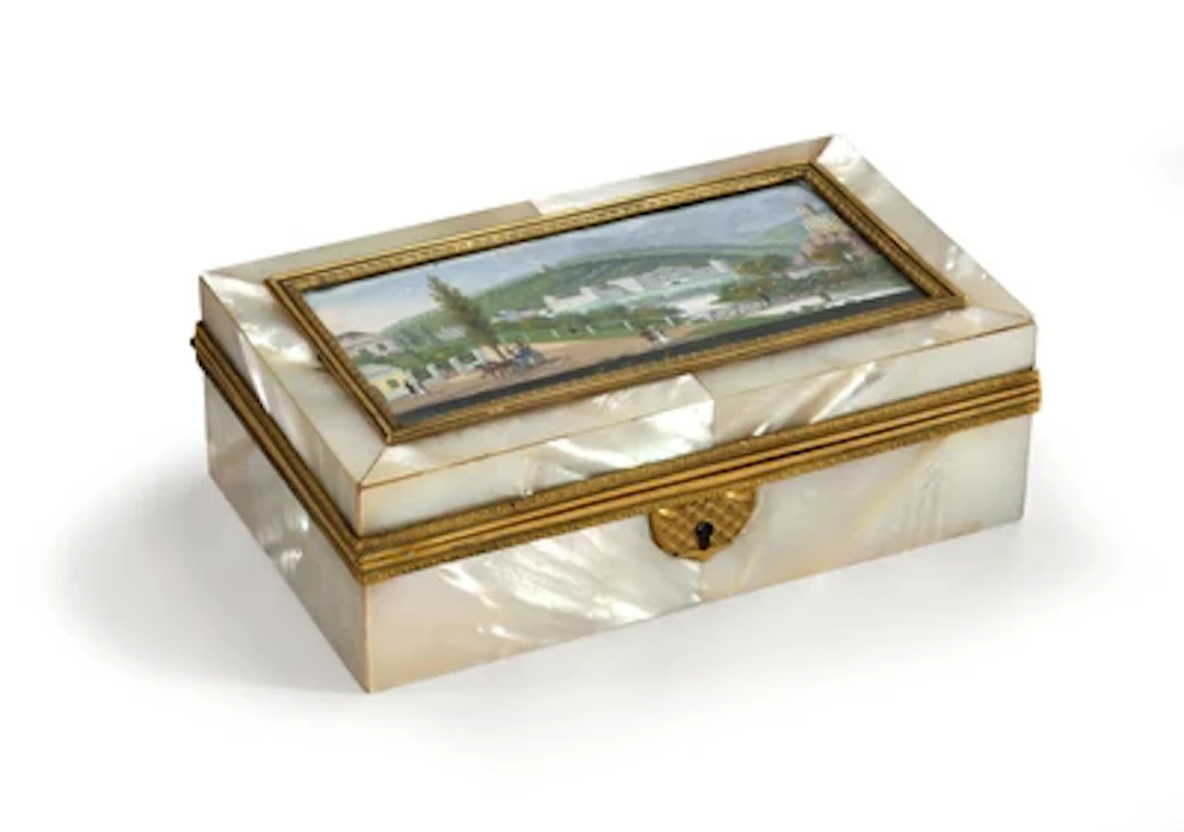 A Viennese Biedermeier Sewing Casket