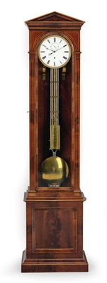A Viennese Biedermeier Lantern Longcase Clock with One Year Power Reserve