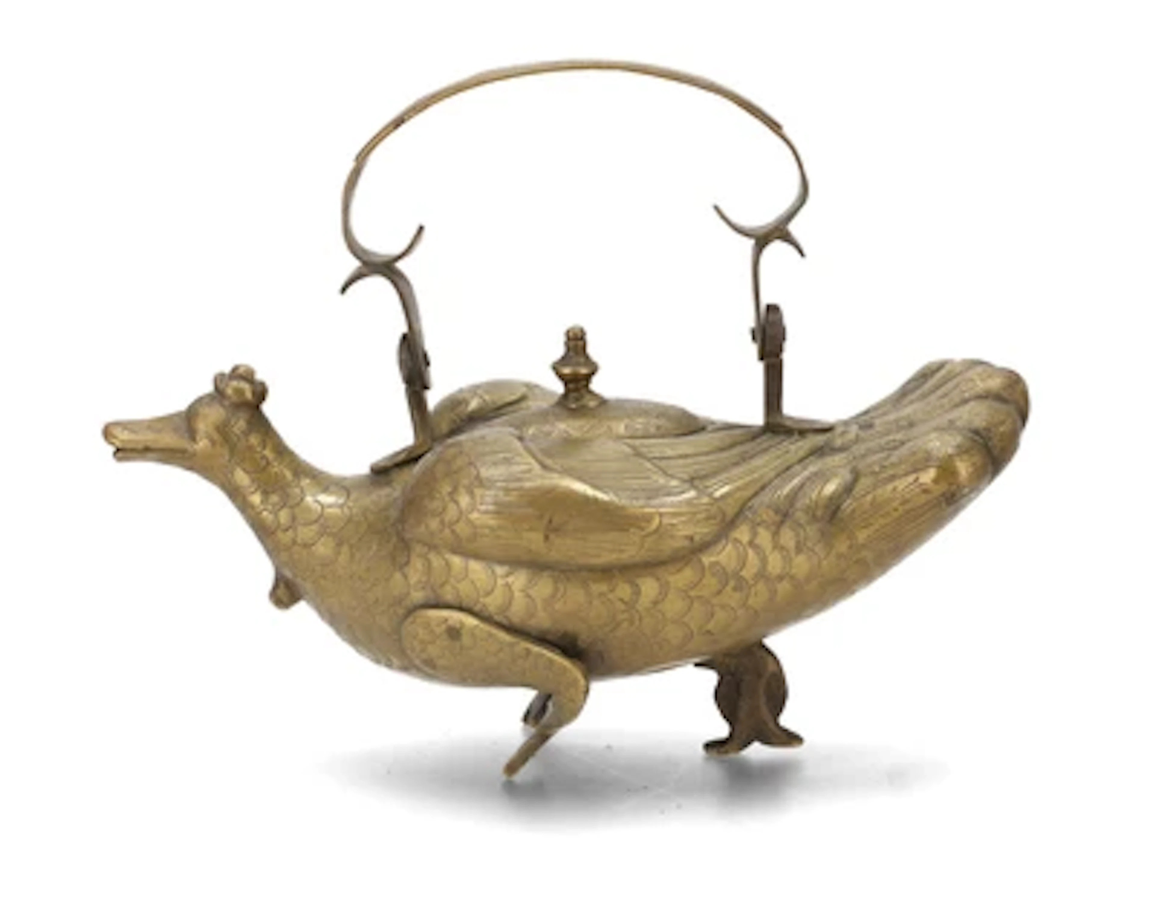Kanne in Form einer Ente, China, 19. Jh.