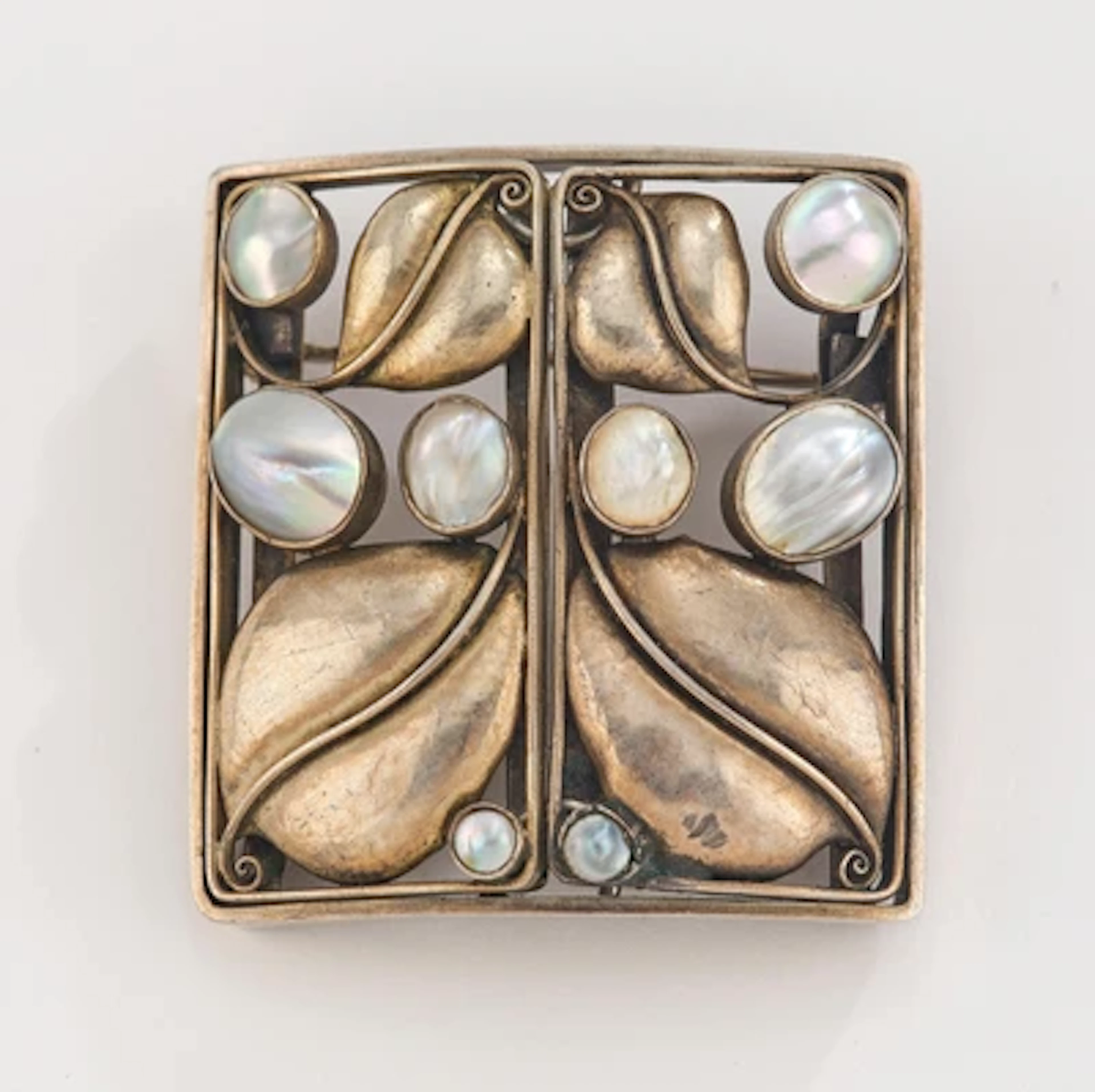 Josef Hoffmann, a silver brooch, the Wiener Werkstätte, c. 1909