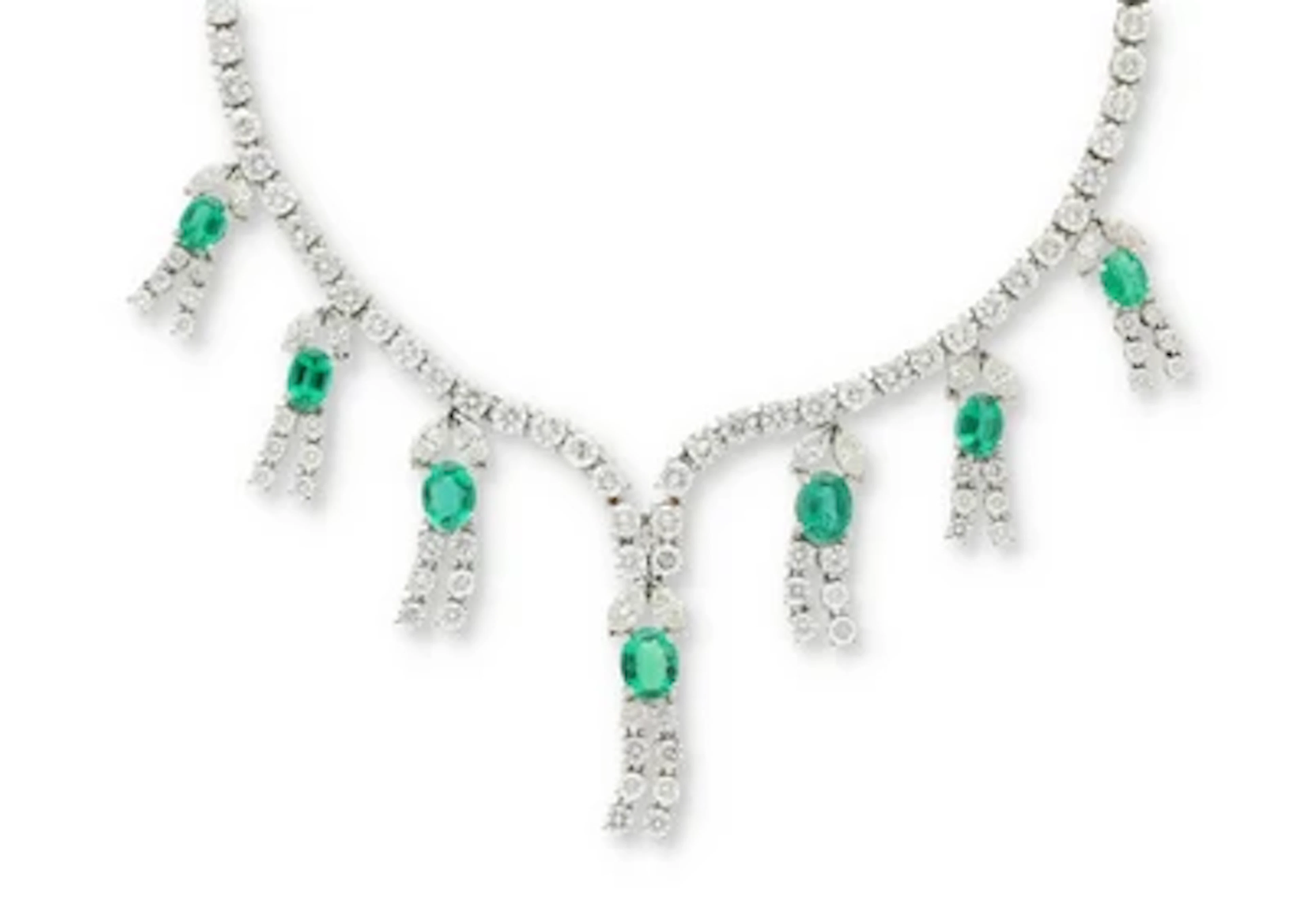 Diamant Smaragd Collier