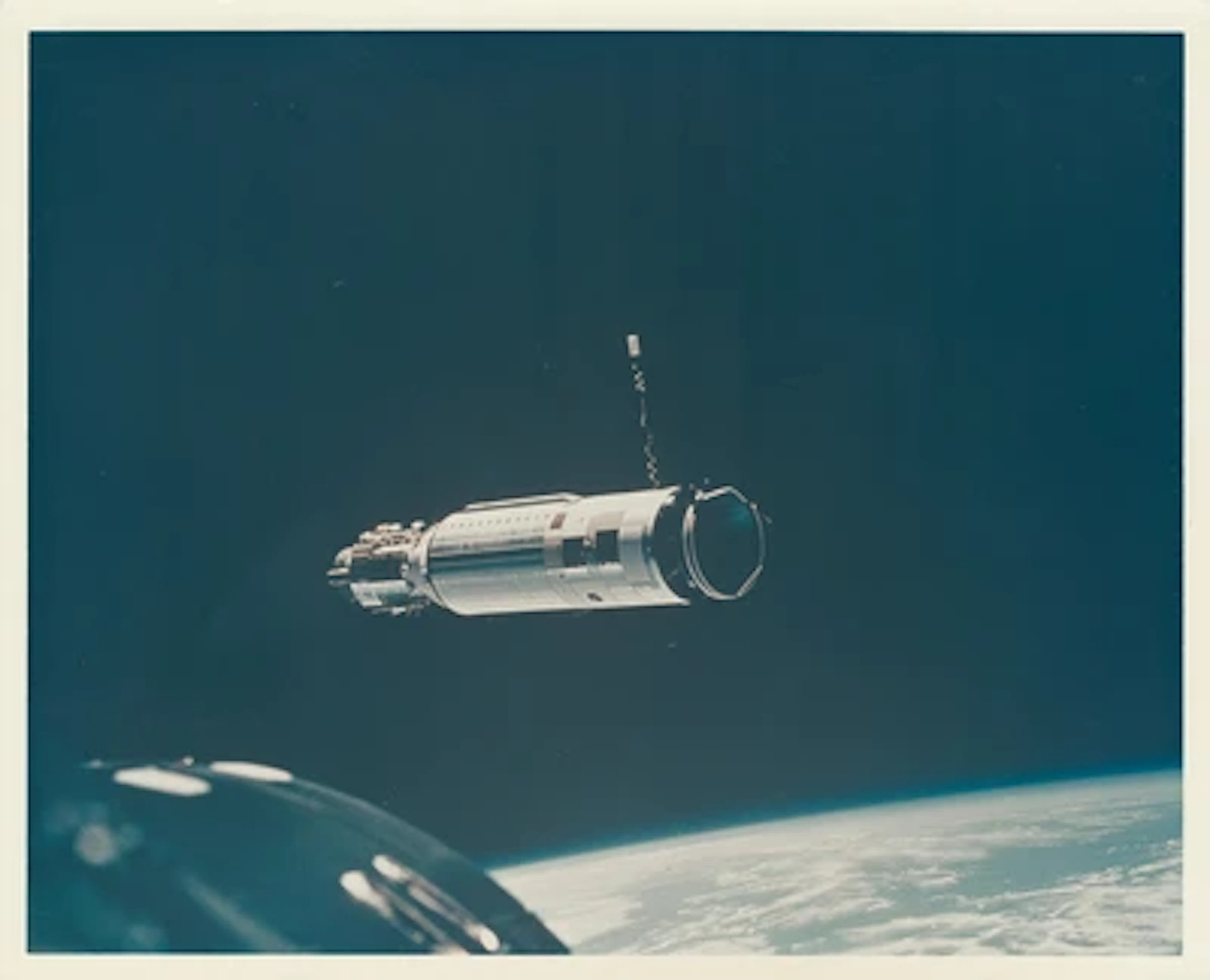 GEMINI VIII - Agena over Earth