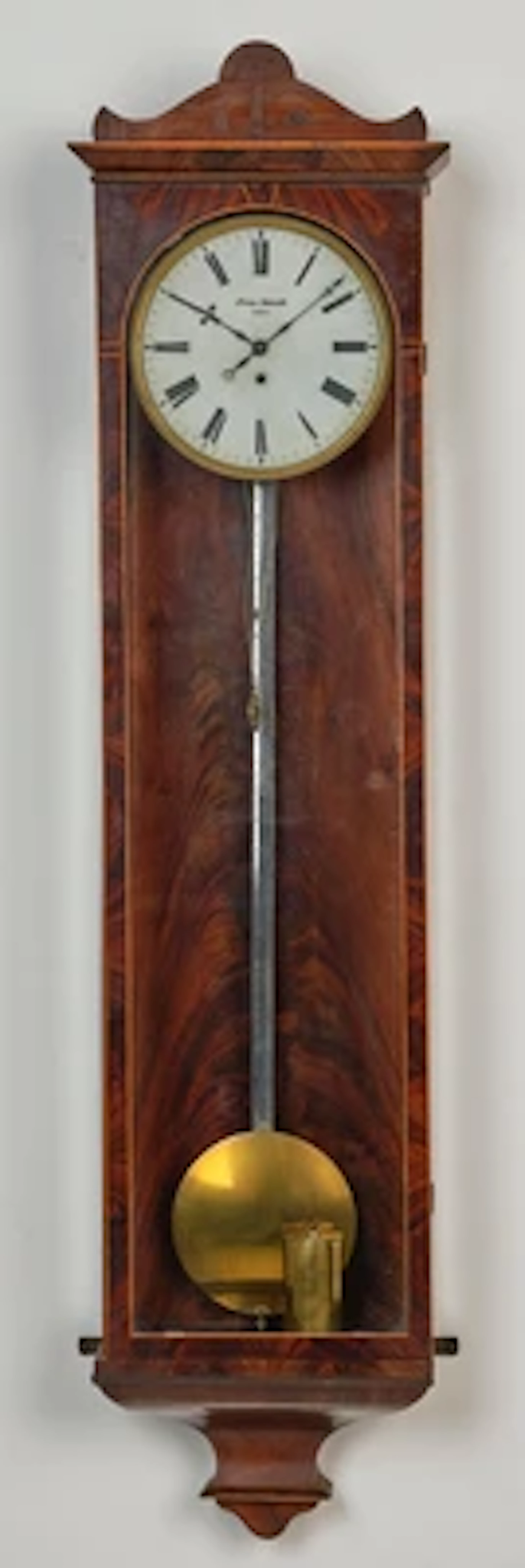 Wiener Biedermeier Wandpendeluhr "Franz Schmiedl Wien"