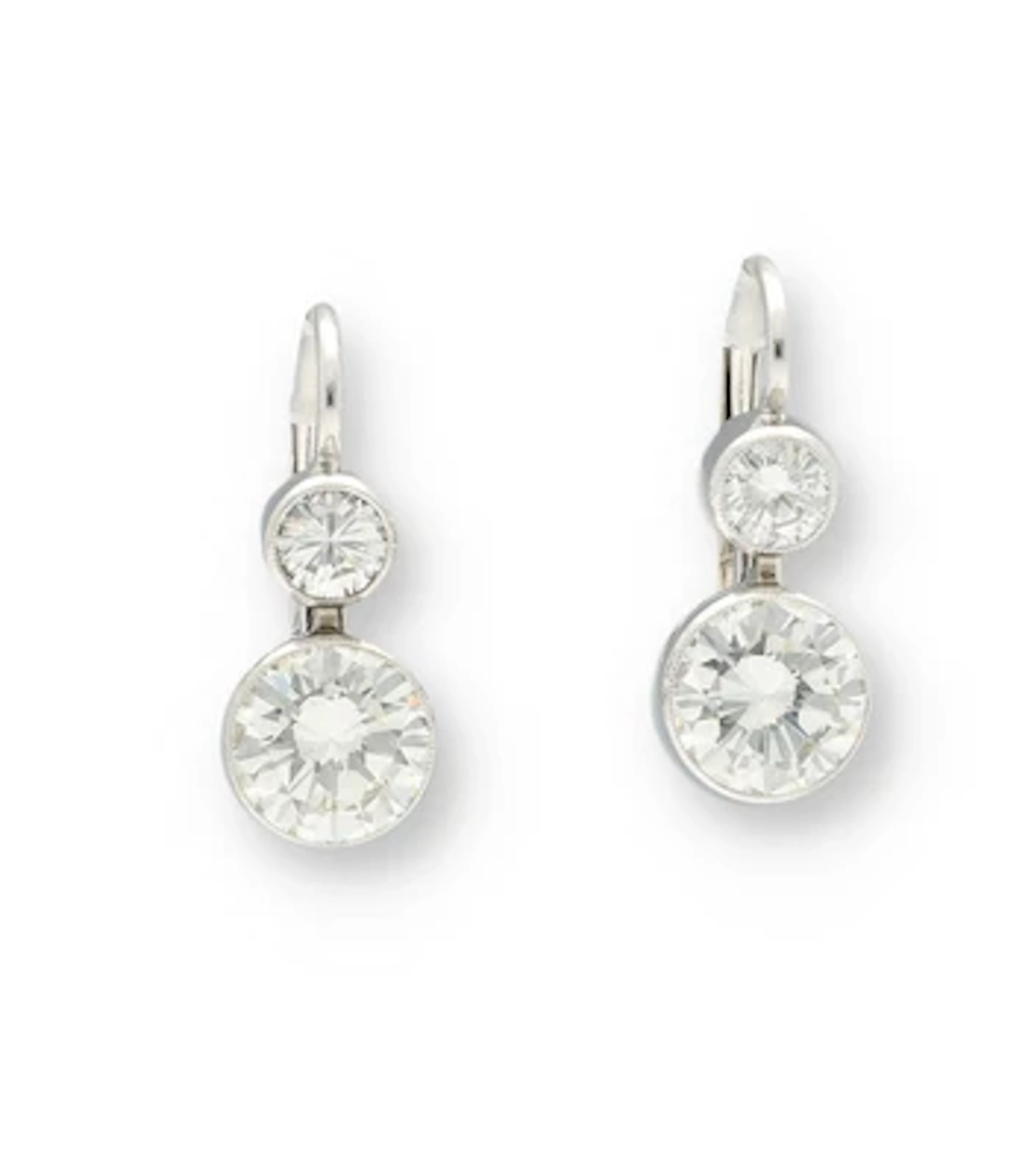 Brillant Ohrringe zus. ca. 2,50 ct