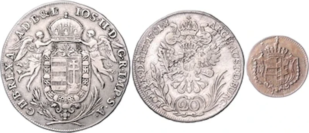 Josef II.- Münzstätten Wien, Hall und Günzburg