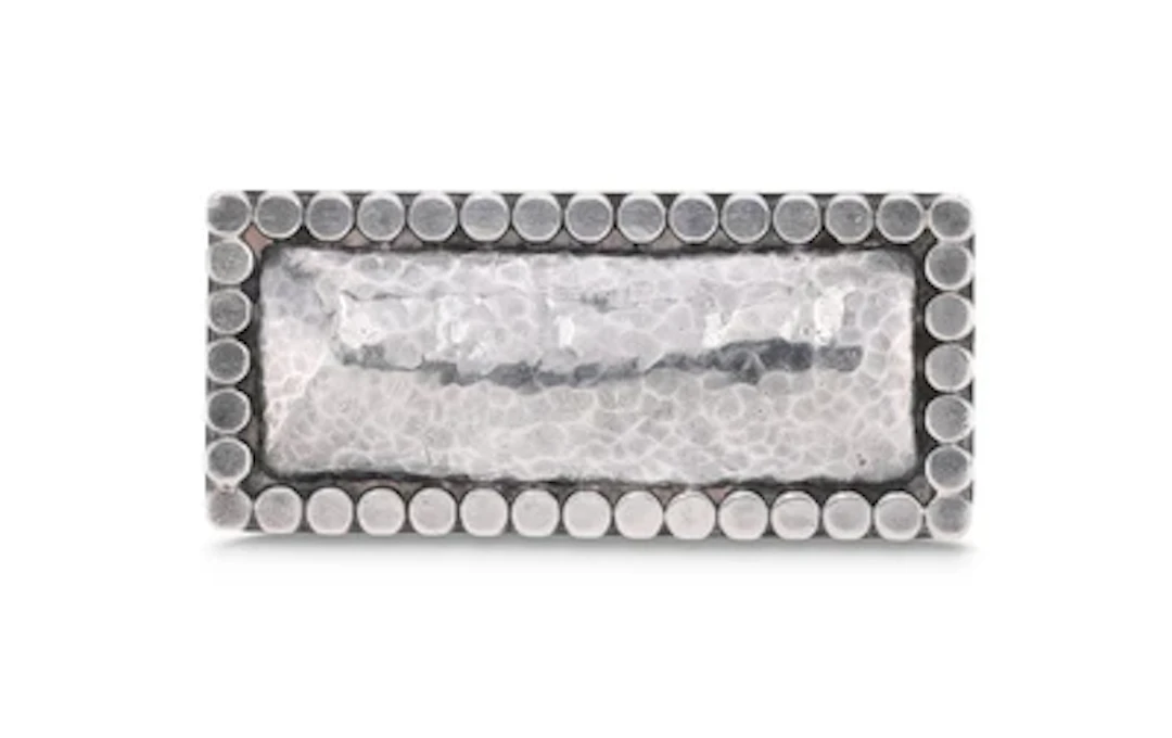 A silver brooch with hammered decoration, Paris, c. 1920/35